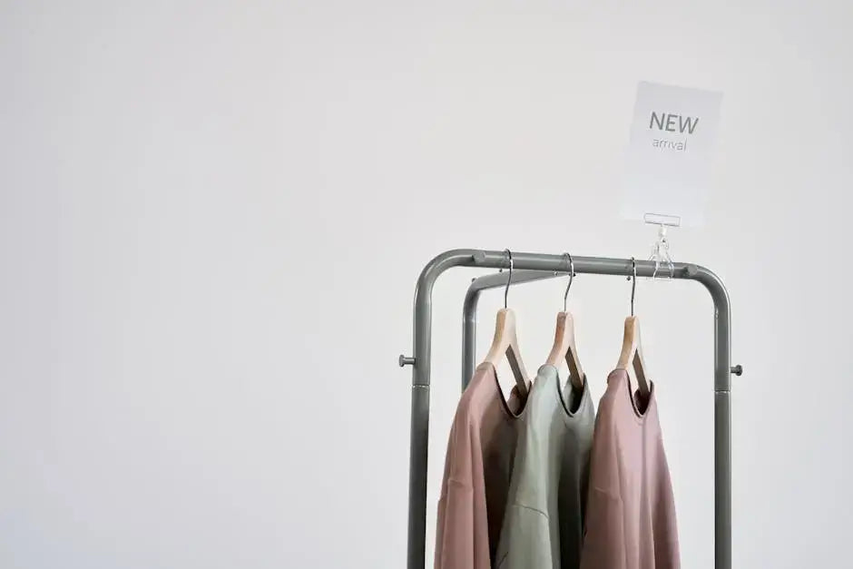 Trendy shirts on a clothing rack, showcasing new arrivals for versatile styling outfits.