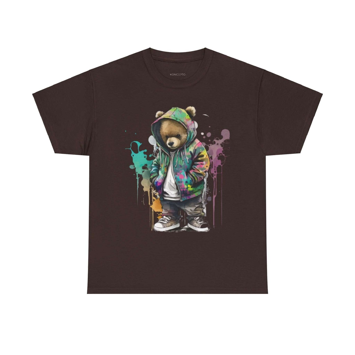 Bear Fashion Ready Tee with Vibrant Colors featuring a stylish bear design, perfect for adding fun to casual outfits.