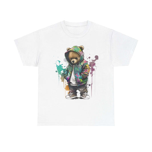 Bear Fashion Ready Tee with Vibrant Colors