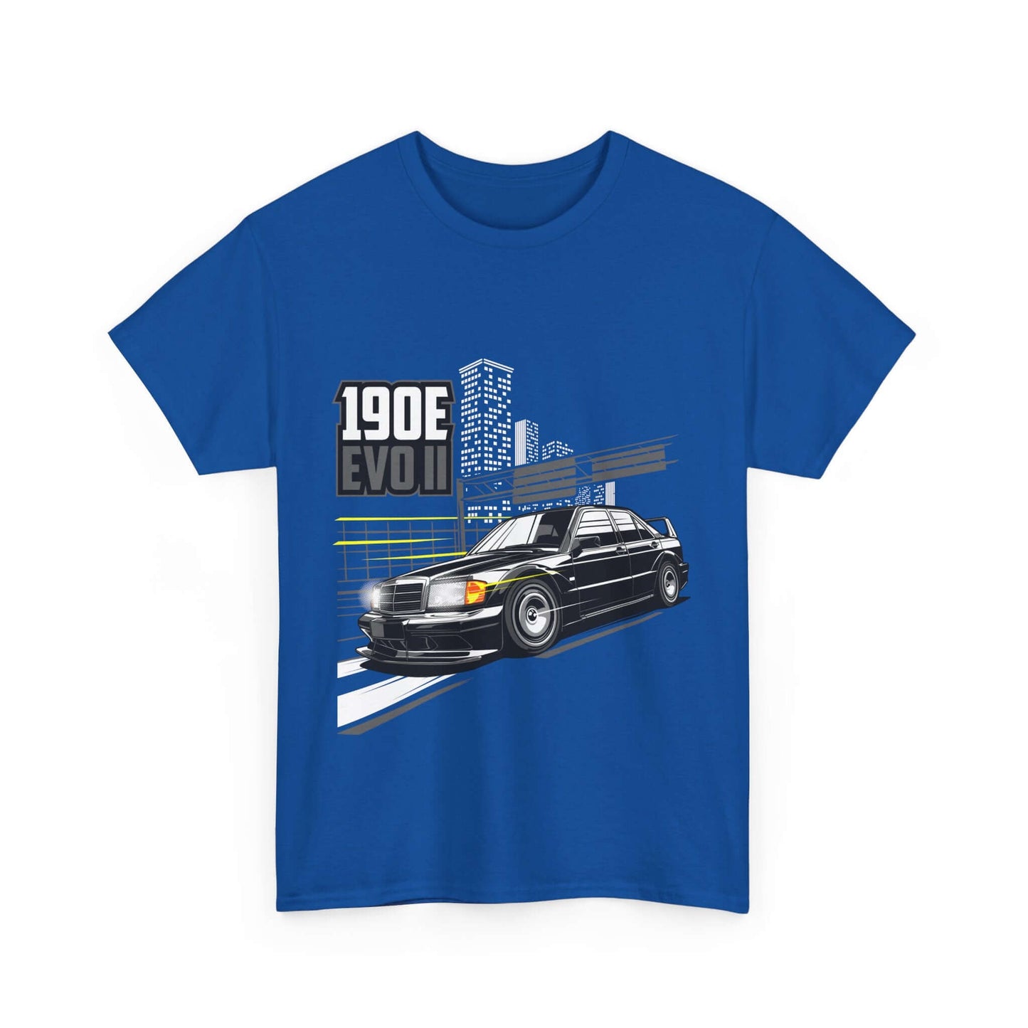 Car Enthusiast Tee - 190E Evo II Classic Car Urban Style Retro Sedan Shirt