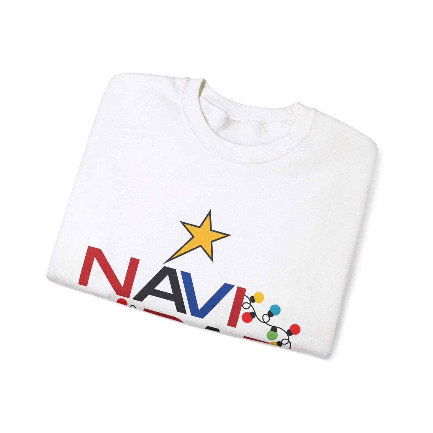 Unique Christmas Sweater, Vibrant Holiday Themed Prints on Left Sleeve, Perfect for Celebrating the Festive Season in Style