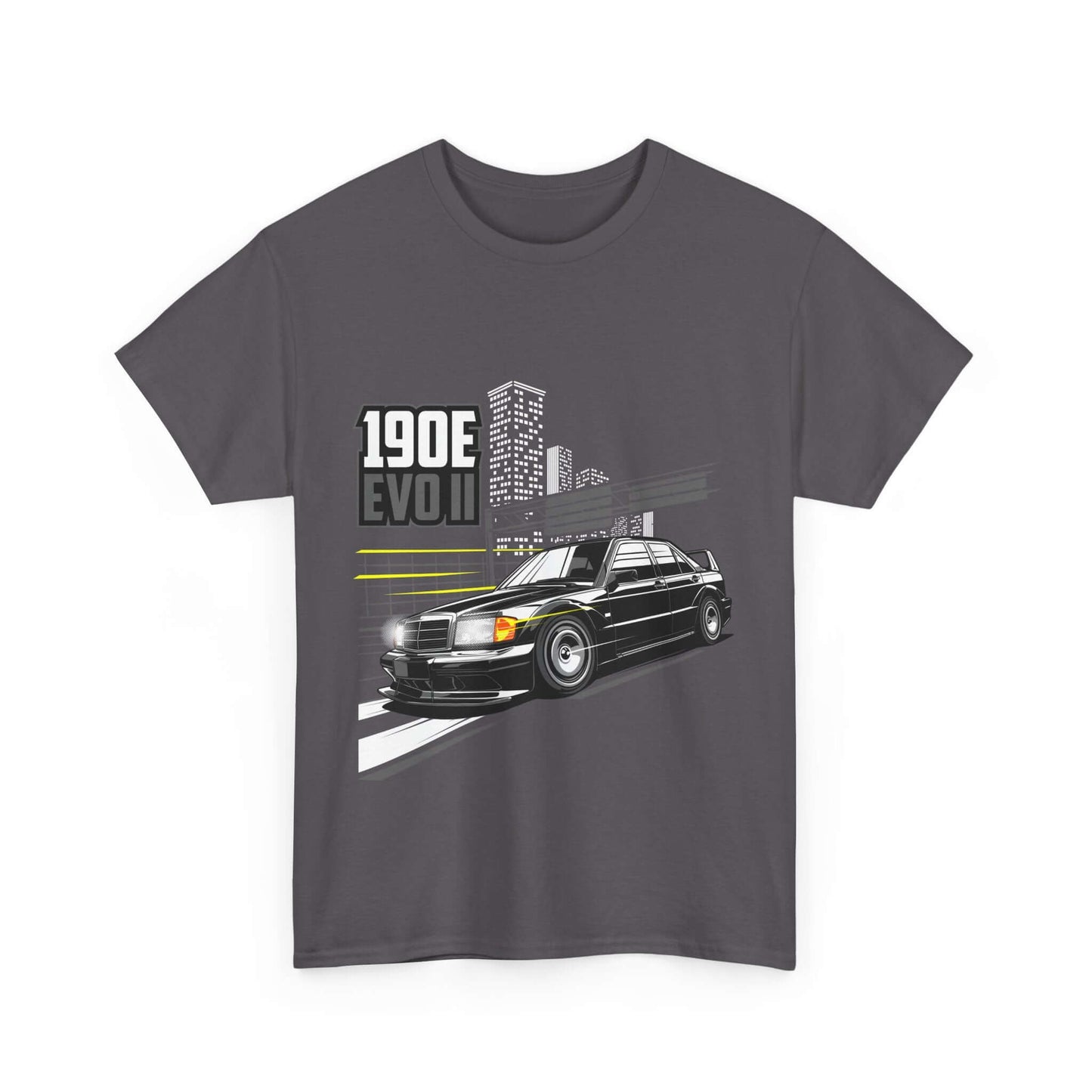 Car Enthusiast Tee - 190E Evo II Classic Car Urban Style Retro Sedan Shirt