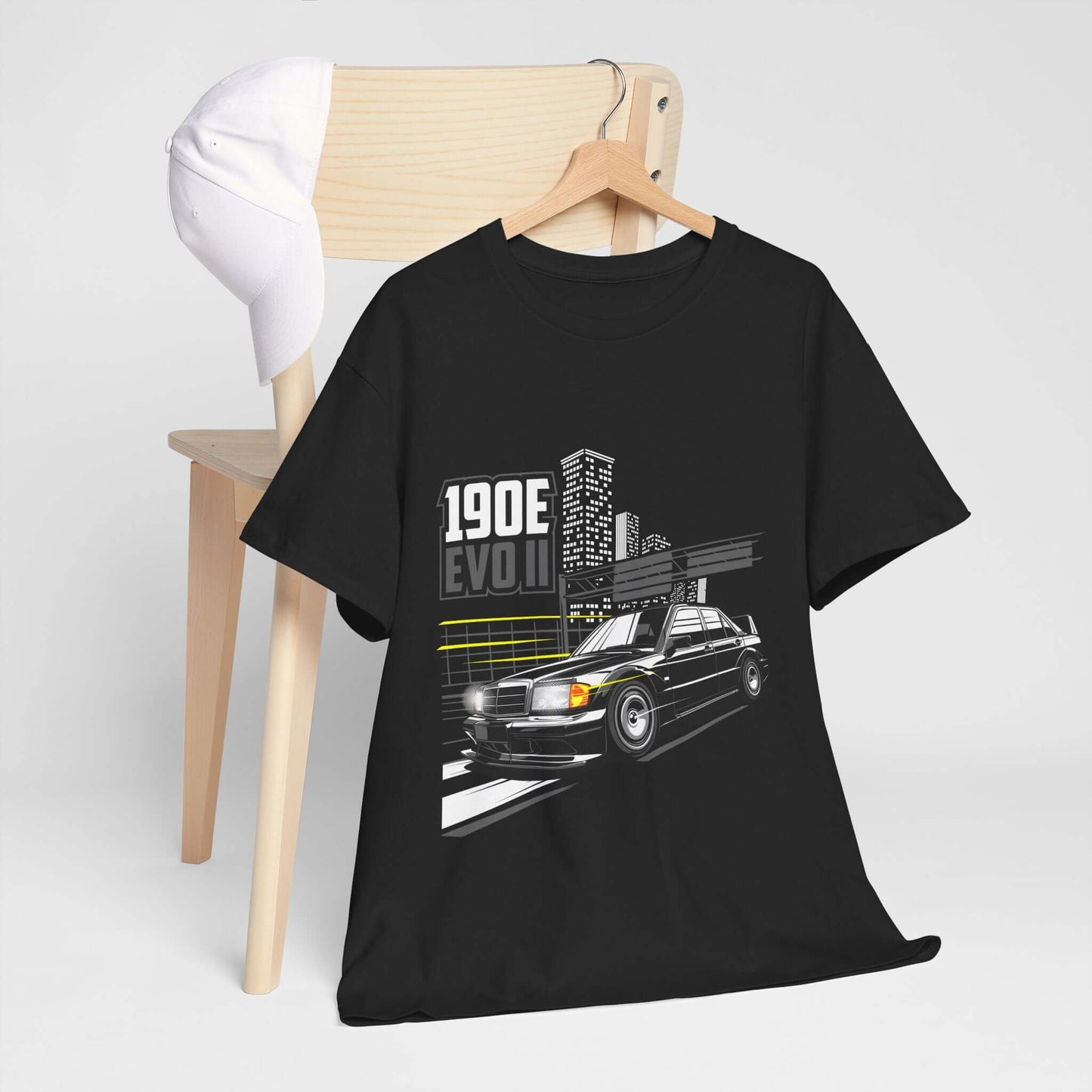 Car Enthusiast Tee - 190E Evo II Classic Car Urban Style Retro Sedan Shirt