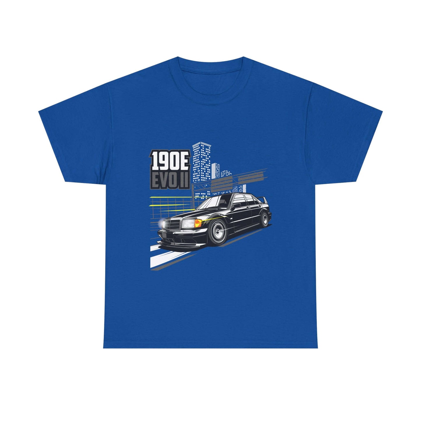 Car Enthusiast Tee - 190E Evo II Classic Car Urban Style Retro Sedan Shirt