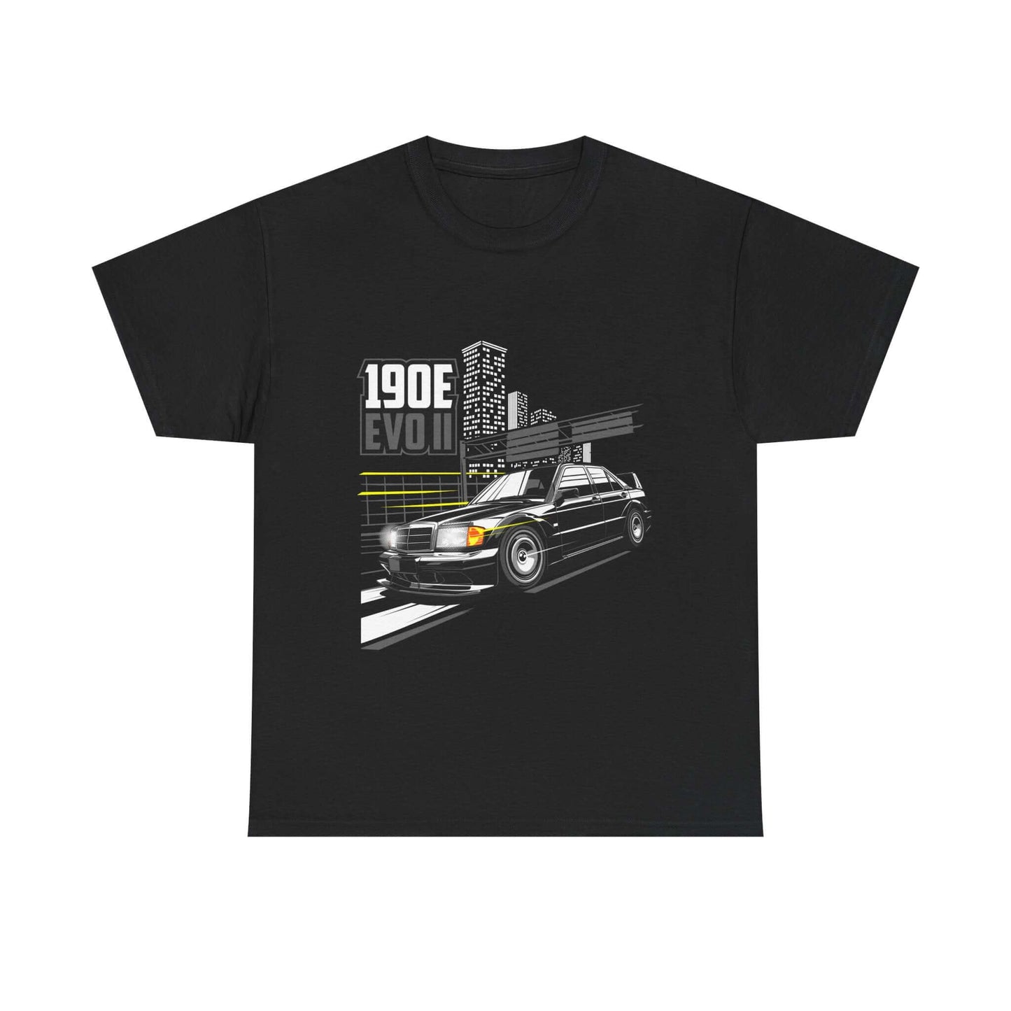 Car Enthusiast Tee - 190E Evo II Classic Car Urban Style Retro Sedan Shirt