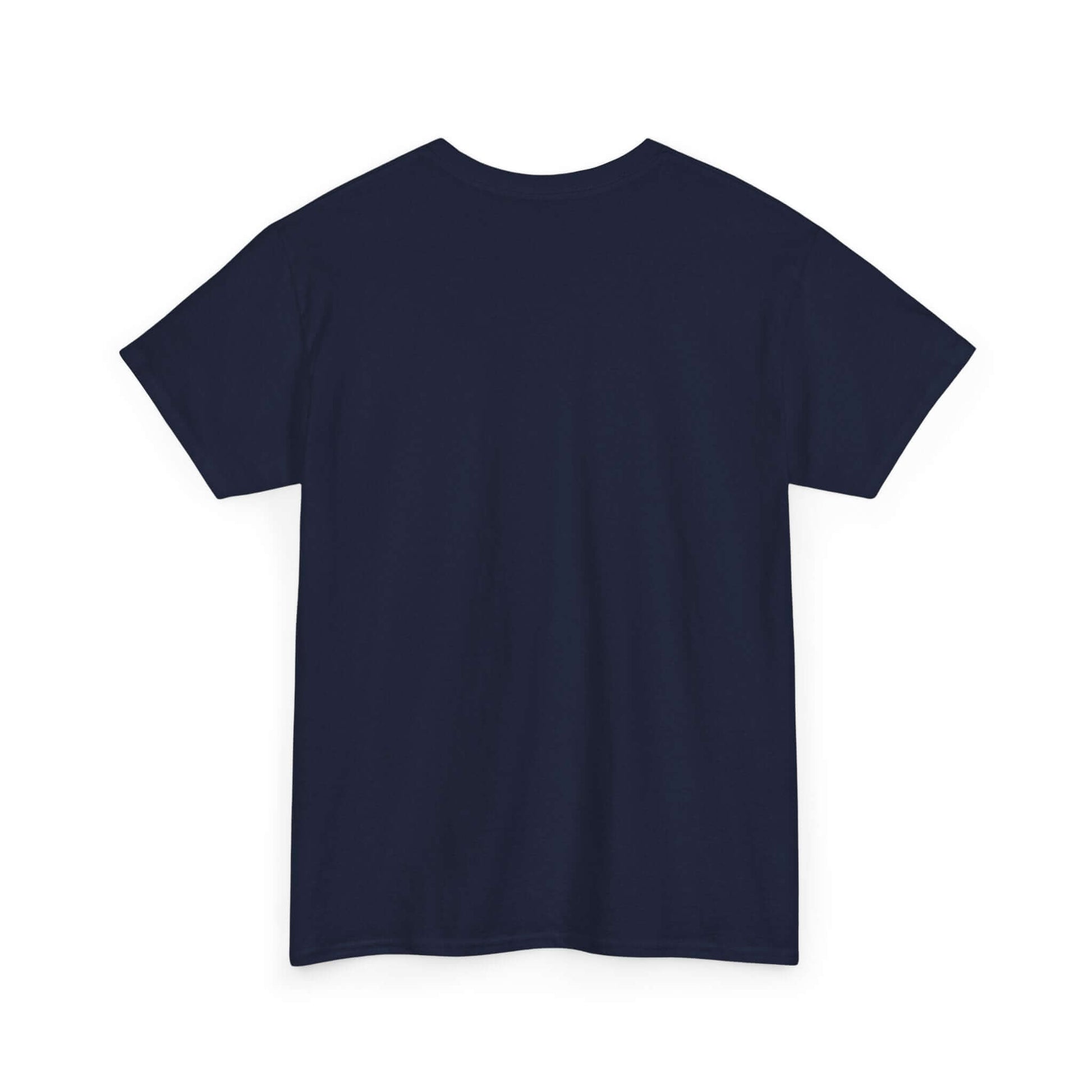 Back view of a navy blue whimsical bear street style tee from the Color Burst Collection, perfect for casual wear.