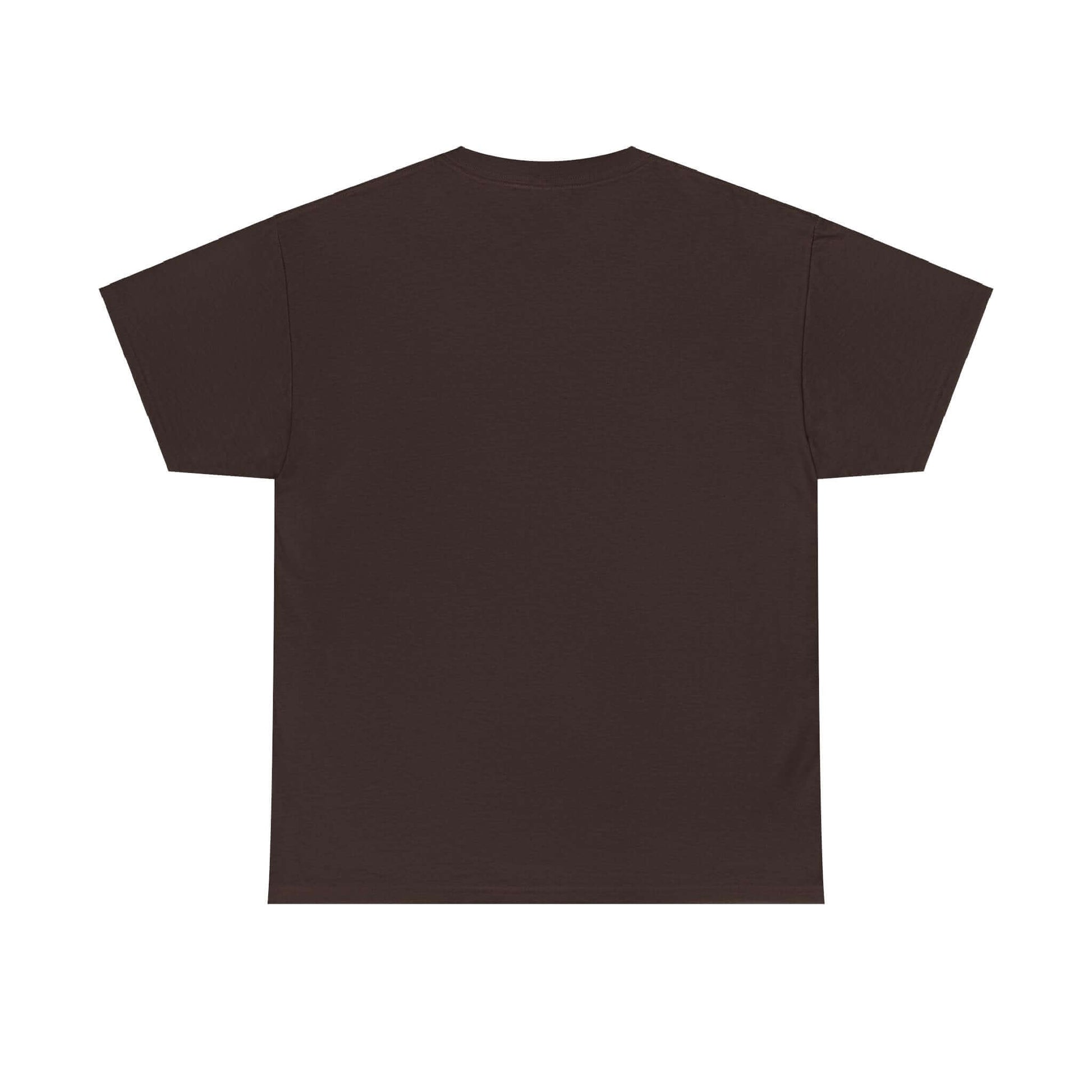 Back view of the whimsical bear street style tee in rich brown, perfect for urban vibes and playful bear lovers.