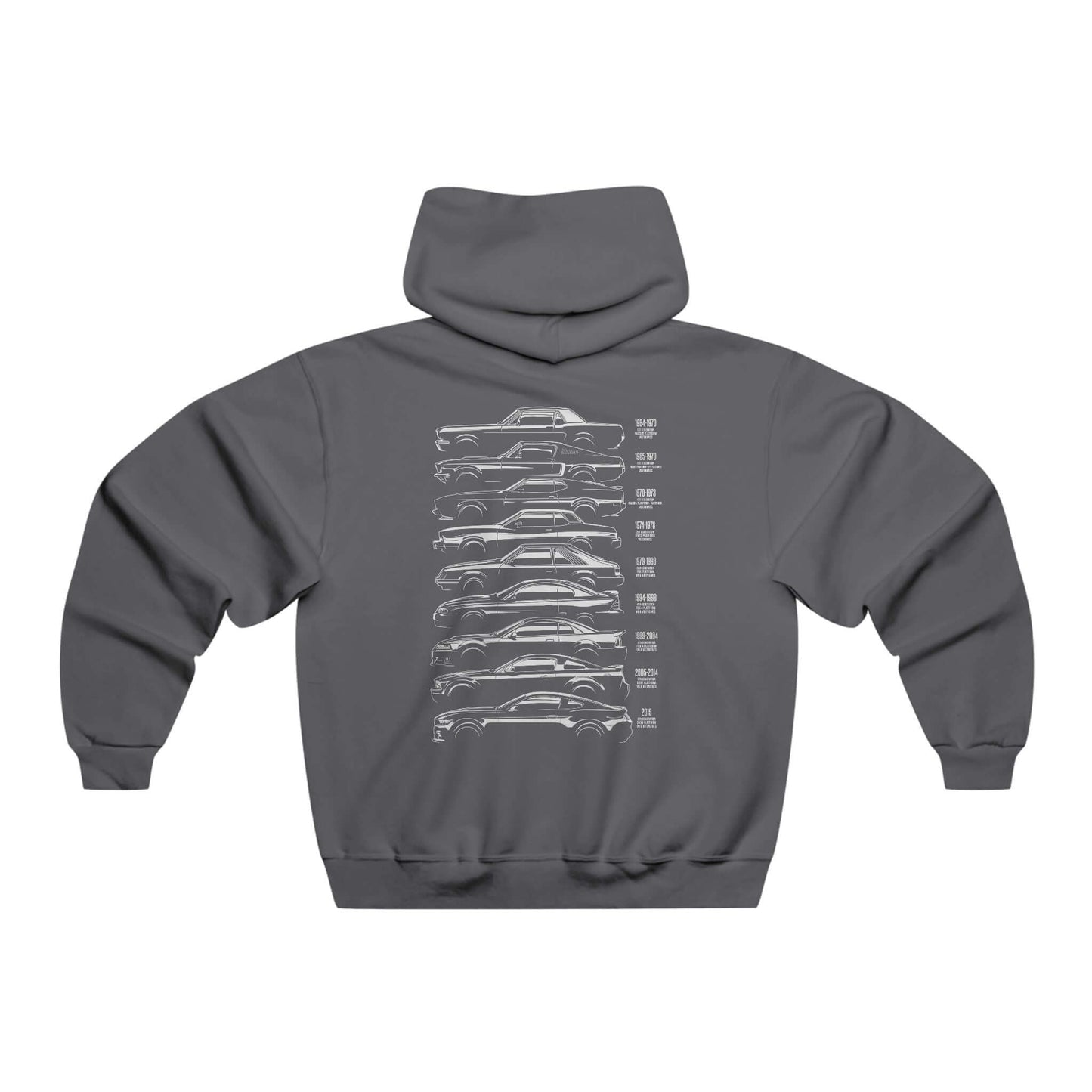 Hooded Sweatshirt - Mustang Horse Front Print and Evolution Backprint