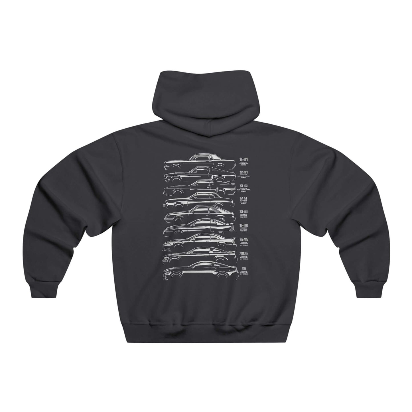 Hooded Sweatshirt - Mustang Horse Front Print and Evolution Backprint