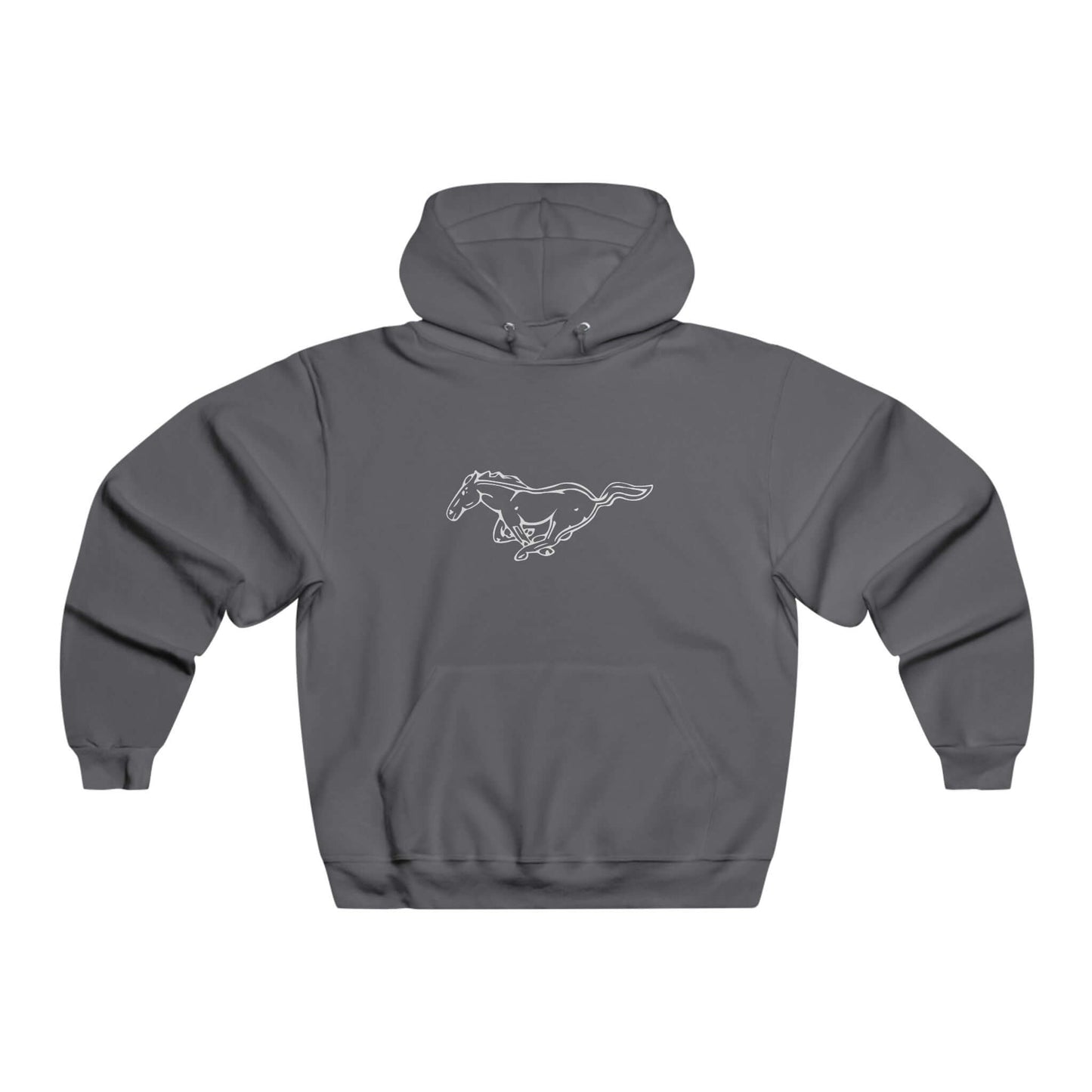 Hooded Sweatshirt - Mustang Horse Front Print and Evolution Backprint