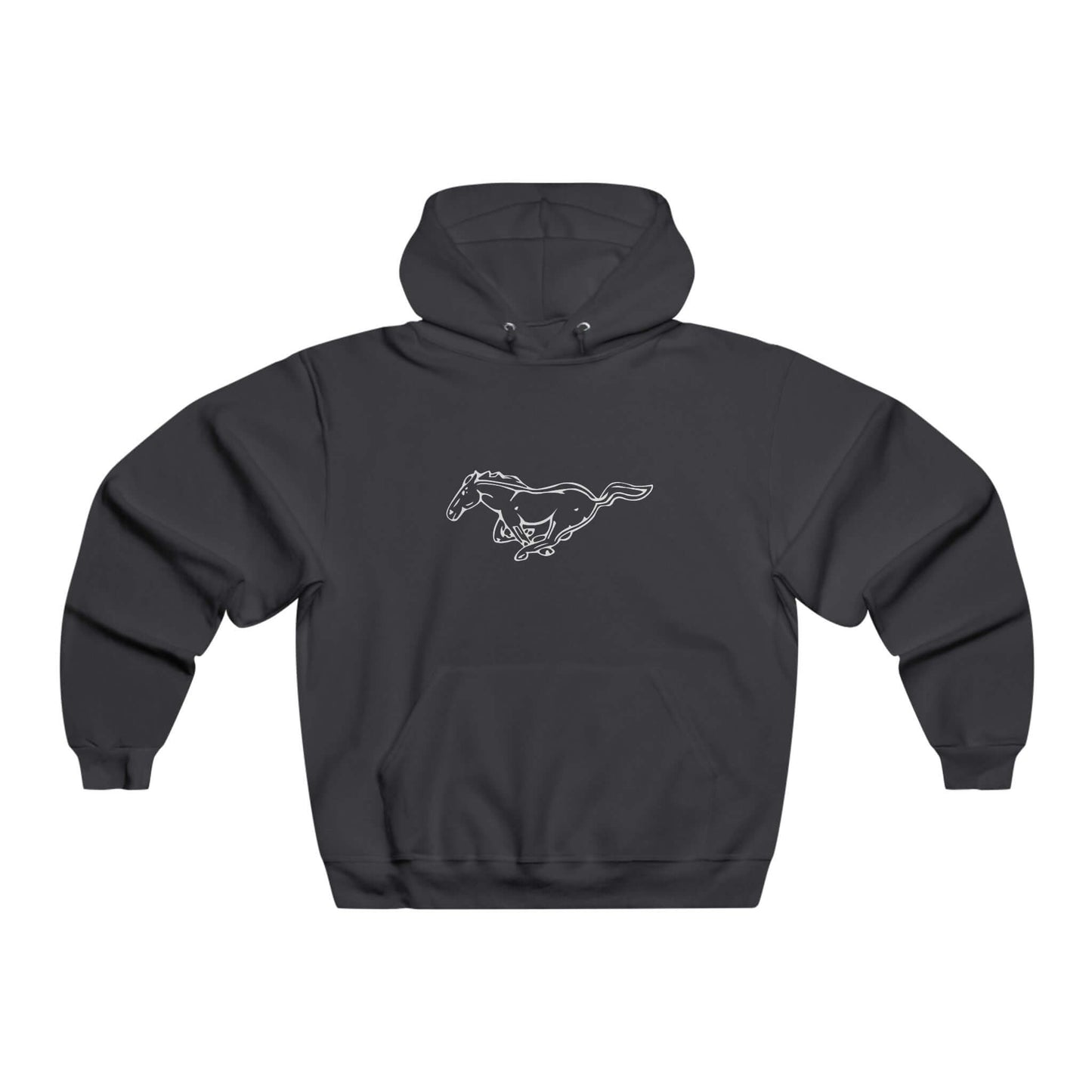 Hooded Sweatshirt - Mustang Horse Front Print and Evolution Backprint