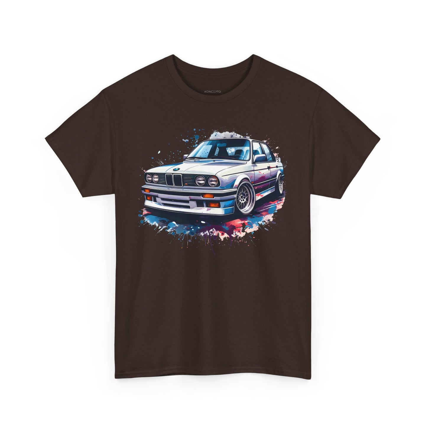 T-Shirt - Dynamic BMW Art Print, Vibrant 3 Series Illustration,