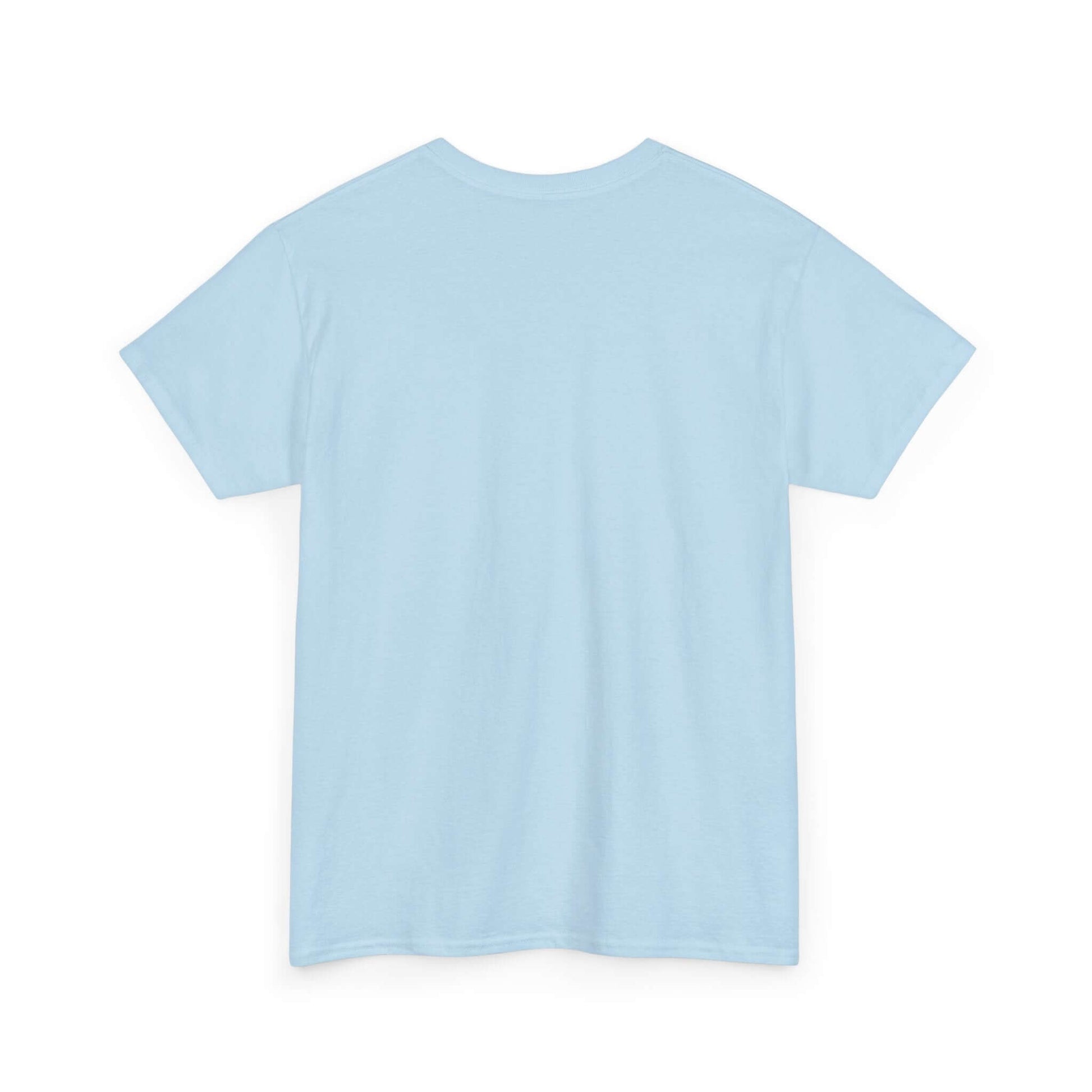 Back view of the Forest Drive Tee in light blue, showcasing a comfortable and stylish casual wear option.