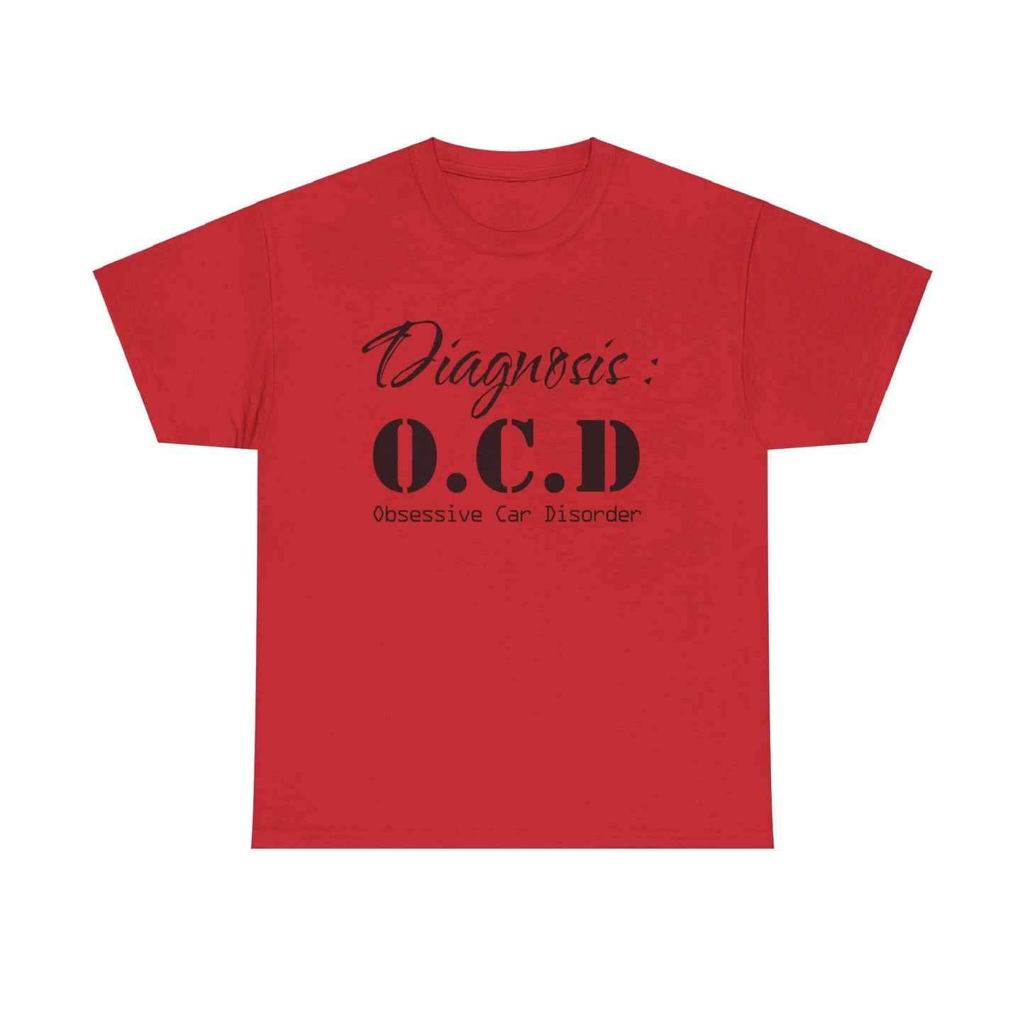 Unique Car Enthusiast T-Shirt: Show Your Love for Cars with OCD (Obsessive Car Disorder)