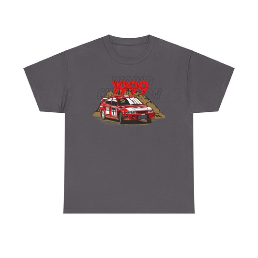 Rally Car World Champion Tee, Motorsport Victory Shirt, Red Race Car Apparel