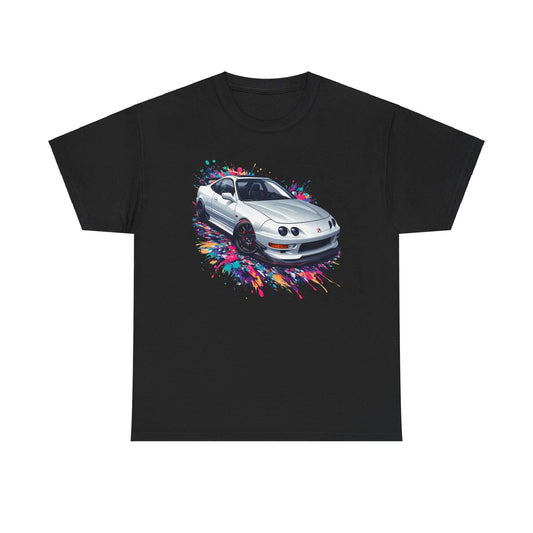 One of the many popular shirts on El Koncepto available in a T-shirt.  Acura Integra in white. Jdm Drift Style
