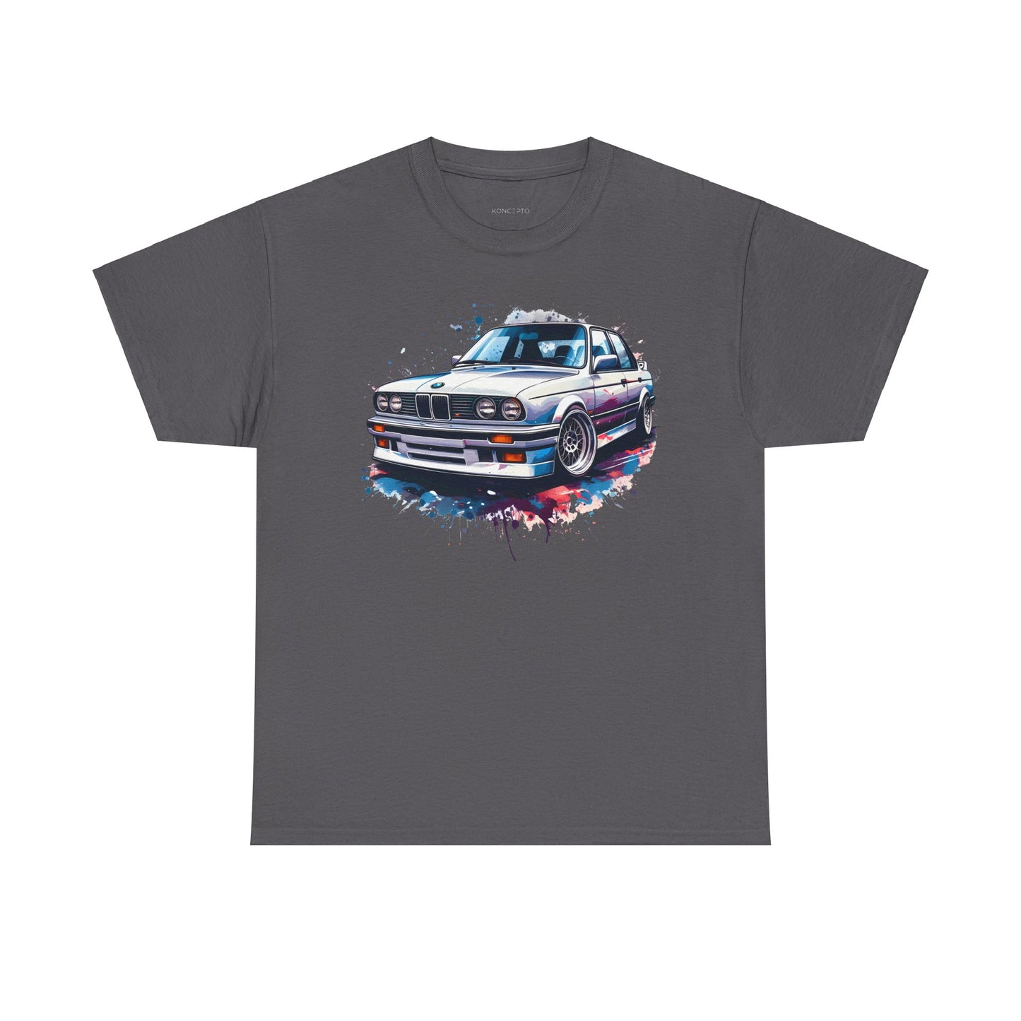 T-Shirt - Dynamic BMW Art Print, Vibrant 3 Series Illustration,