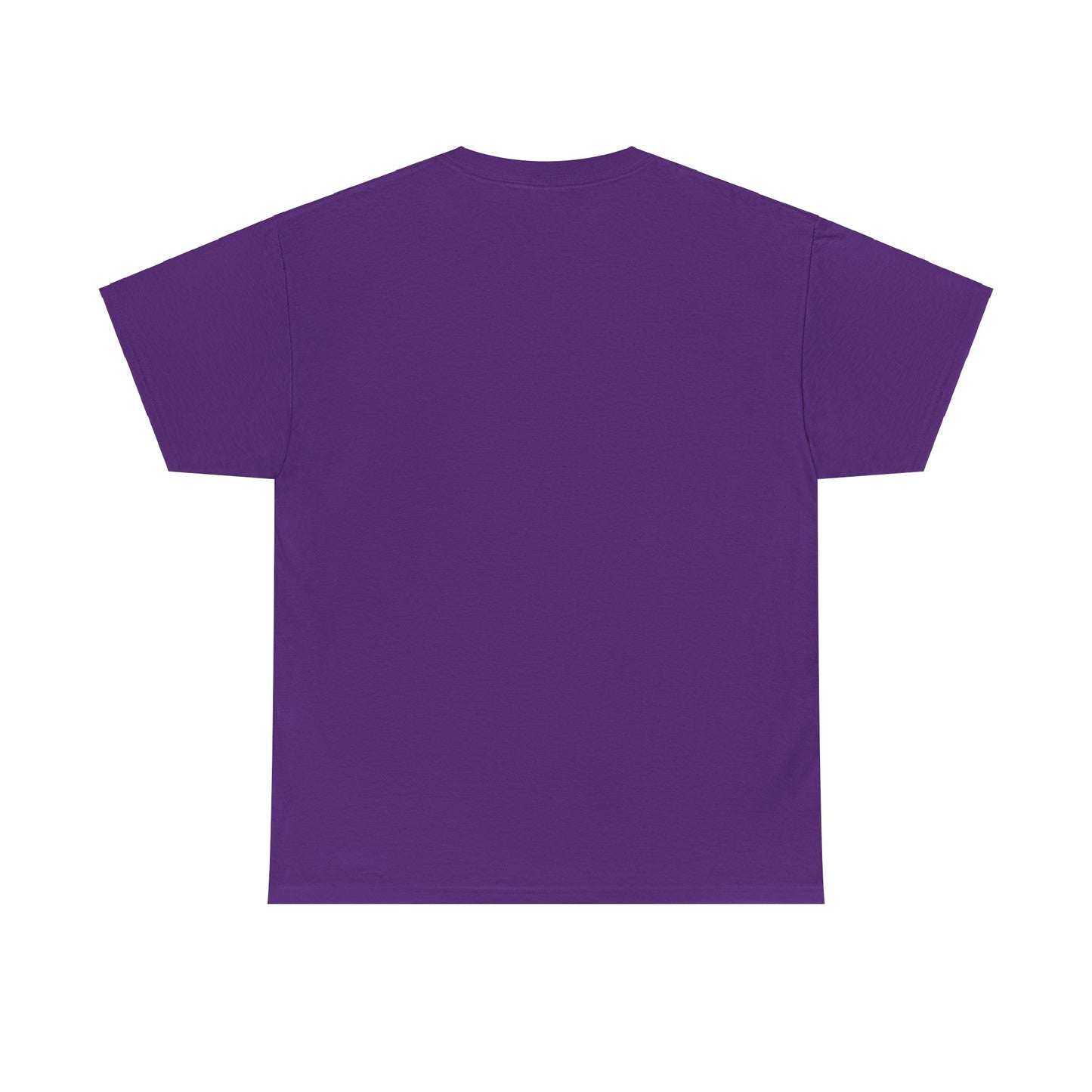 Back view of a cozy purple Christmas Book Lover tee, perfect for festive celebrations and holiday wardrobe essentials.