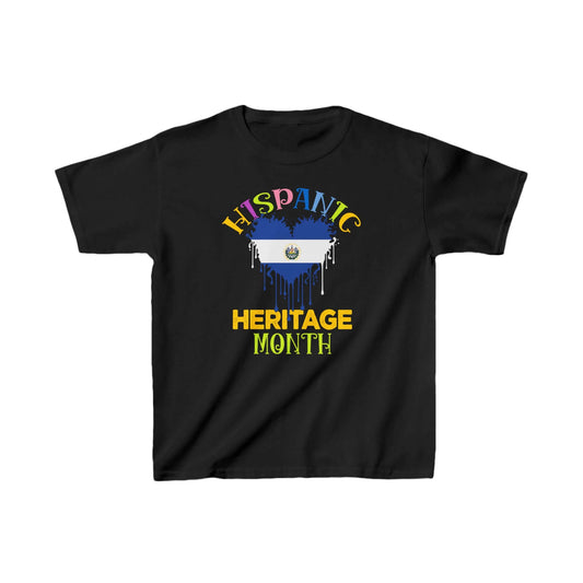 Kids Tee - Vibrant Hispanic Heritage Month El Salvador Design