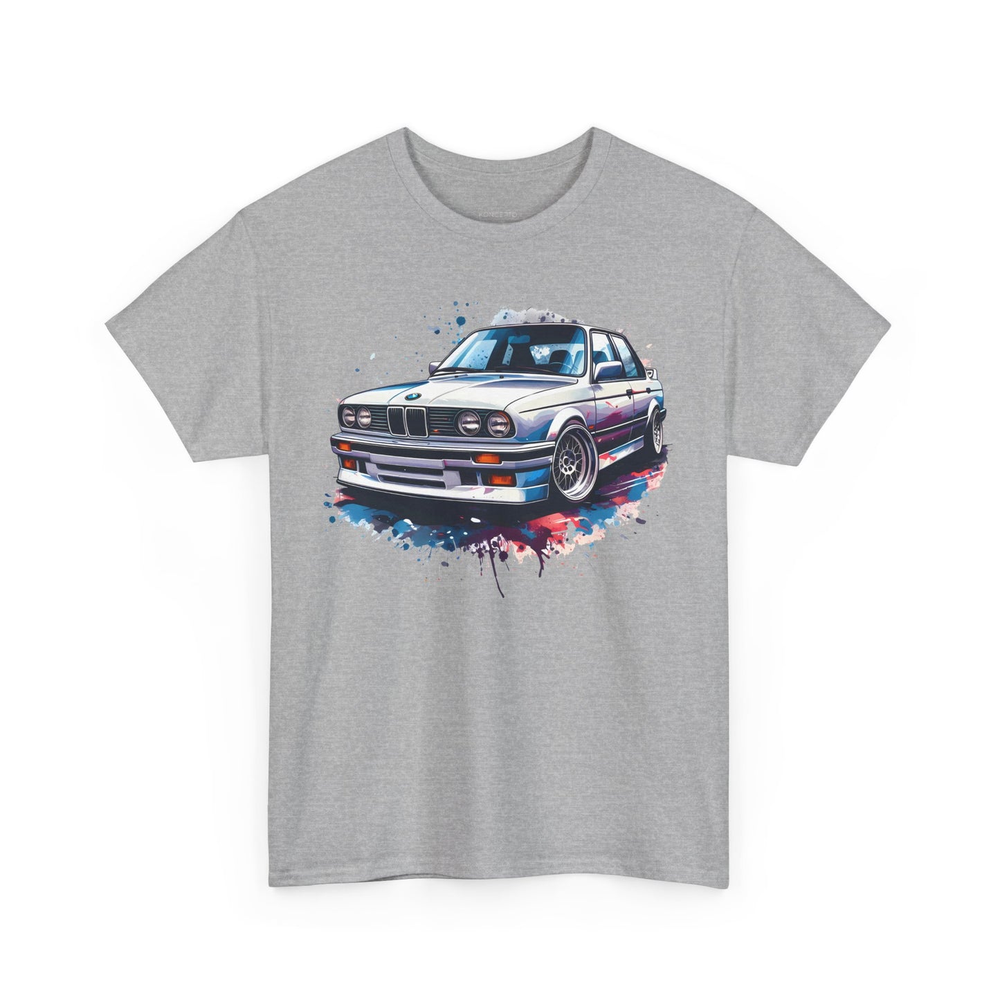 T-Shirt - Dynamic BMW Art Print, Vibrant 3 Series Illustration,