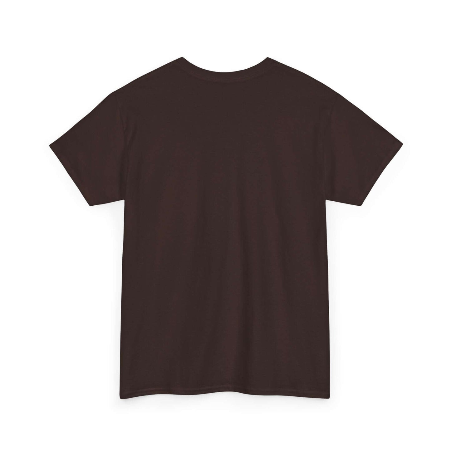 Back view of a stylish urban racing t-shirt in dark brown, perfect for car enthusiasts and streetwear lovers.