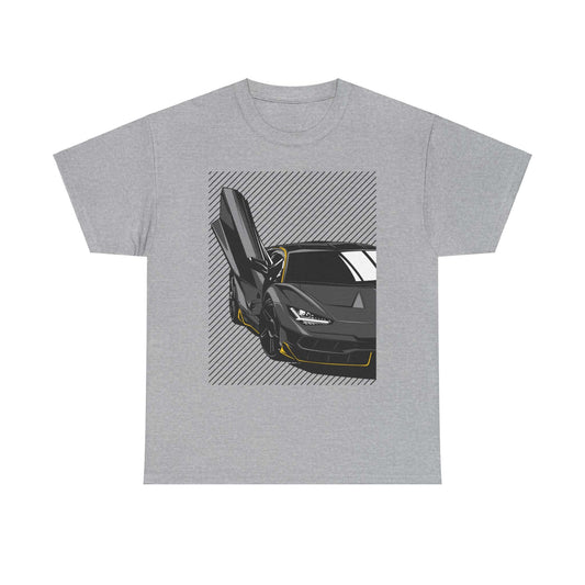 Modern Supercar T-Shirt, Contemporary Auto Enthusiast Tee, Trendy Racewear