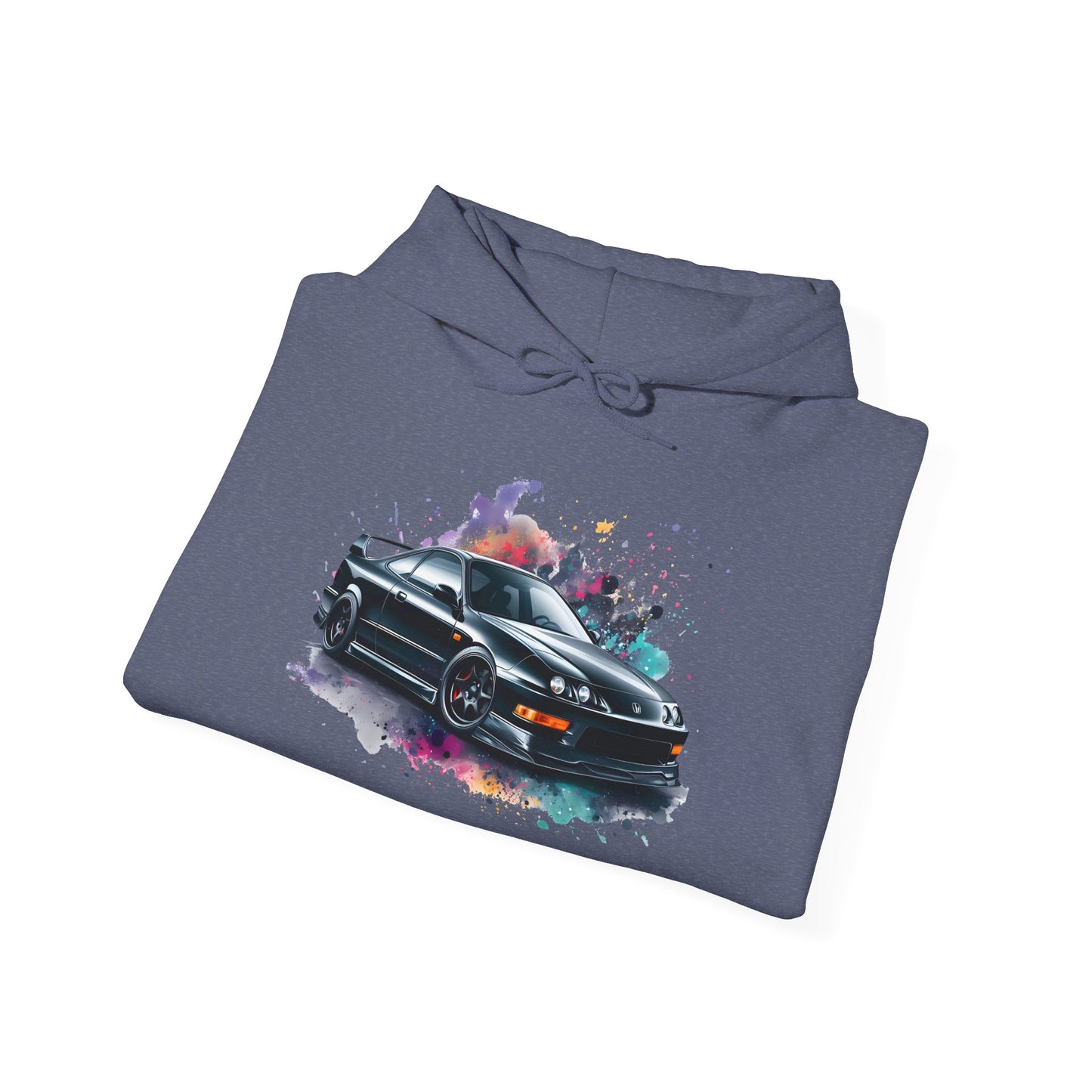 Hooded Sweatshirt - Acura Integra DC2 USDM Front Clip, Color Splash, NO DC2 LABEL