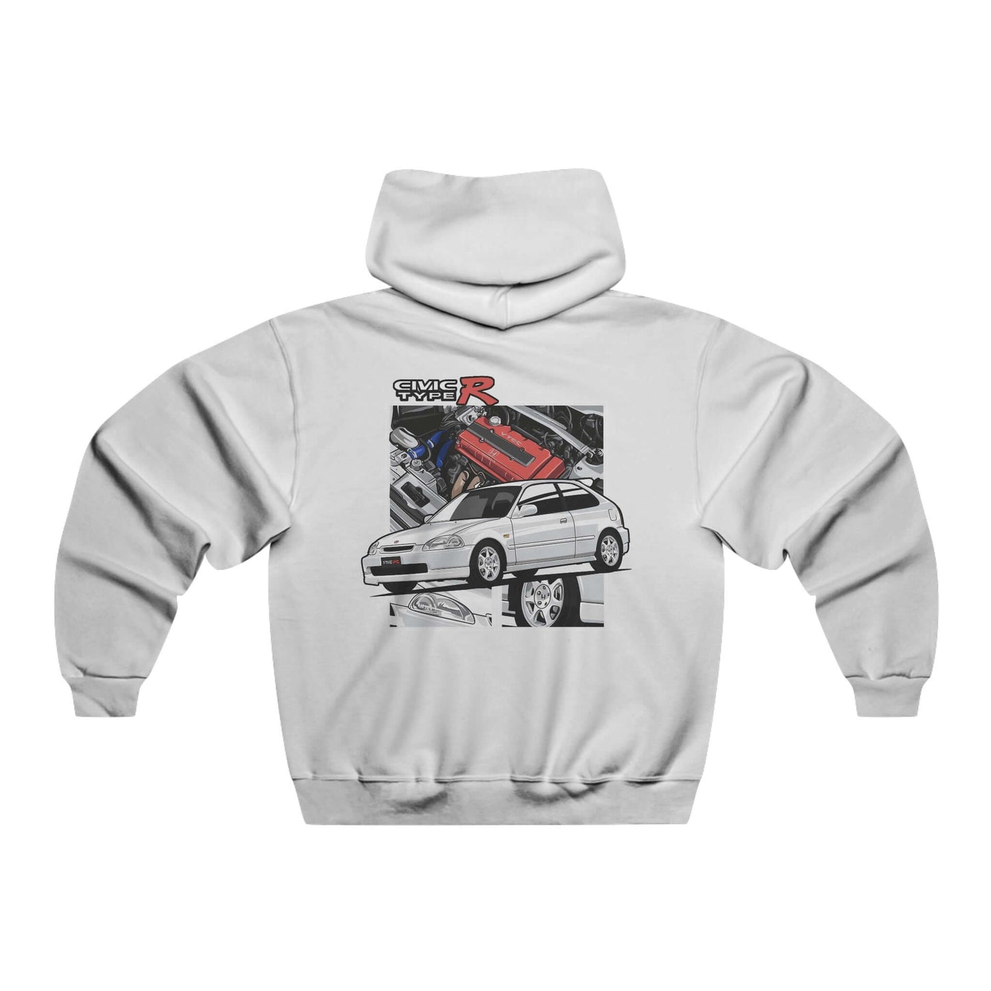 Hooded Sweatshirt - Iconic Honda Civic Type-R Design