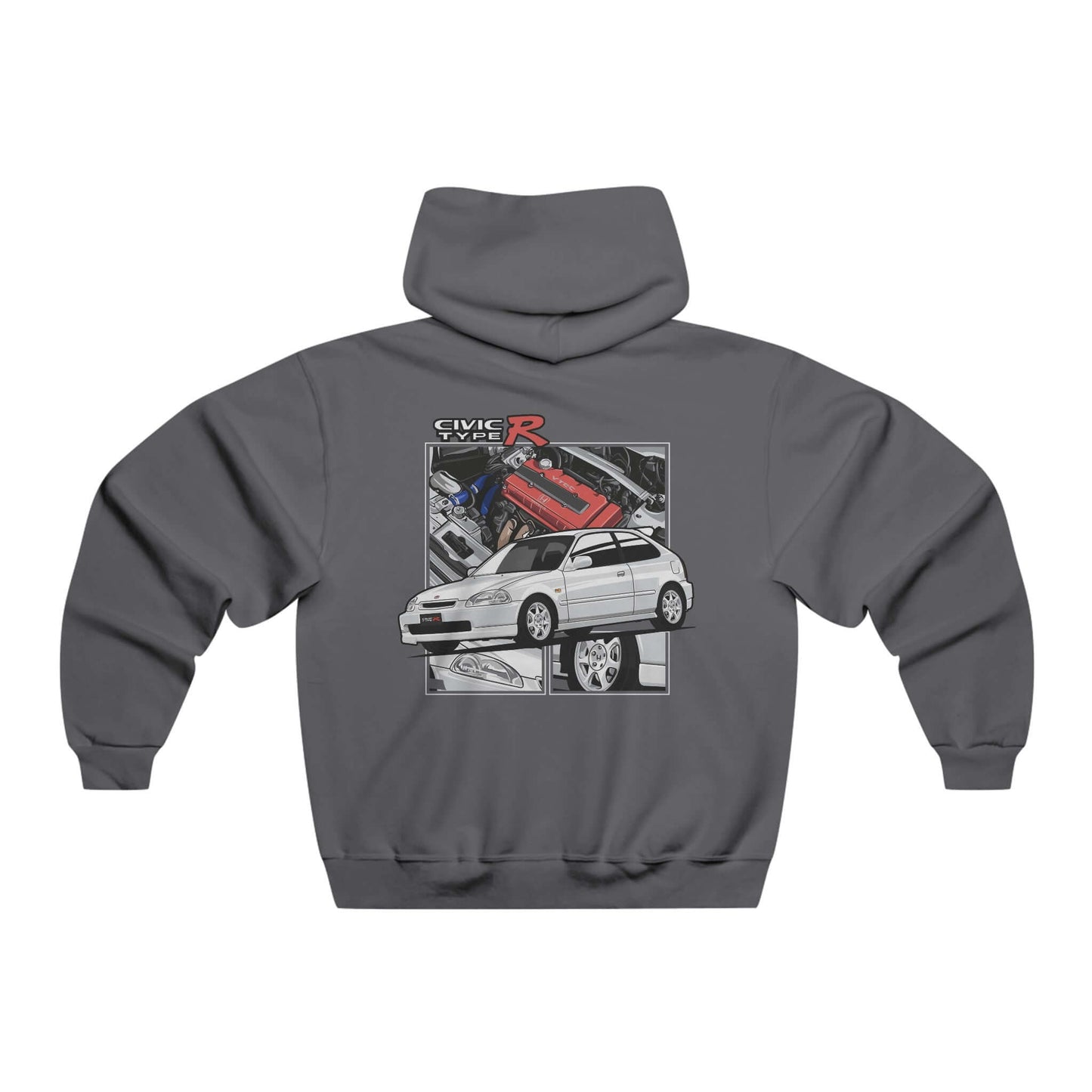 Hooded Sweatshirt - Iconic Honda Civic Type-R Design