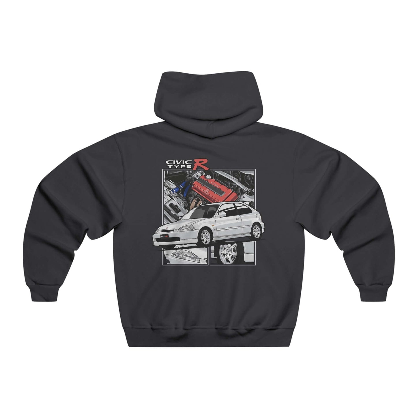 Hooded Sweatshirt - Iconic Honda Civic Type-R Design