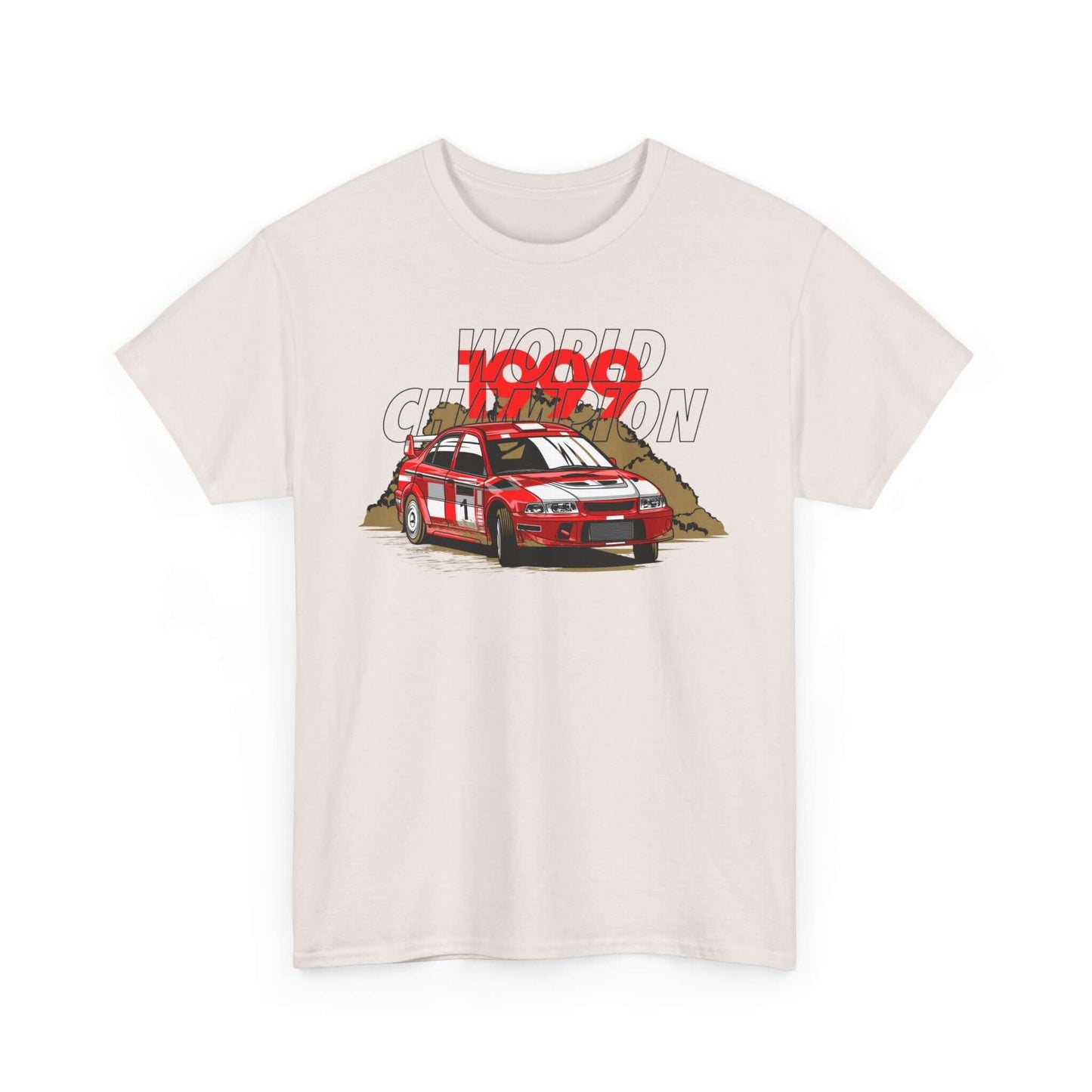 Rally Car World Champion Tee, Motorsport Victory Shirt, Red Race Car Apparel