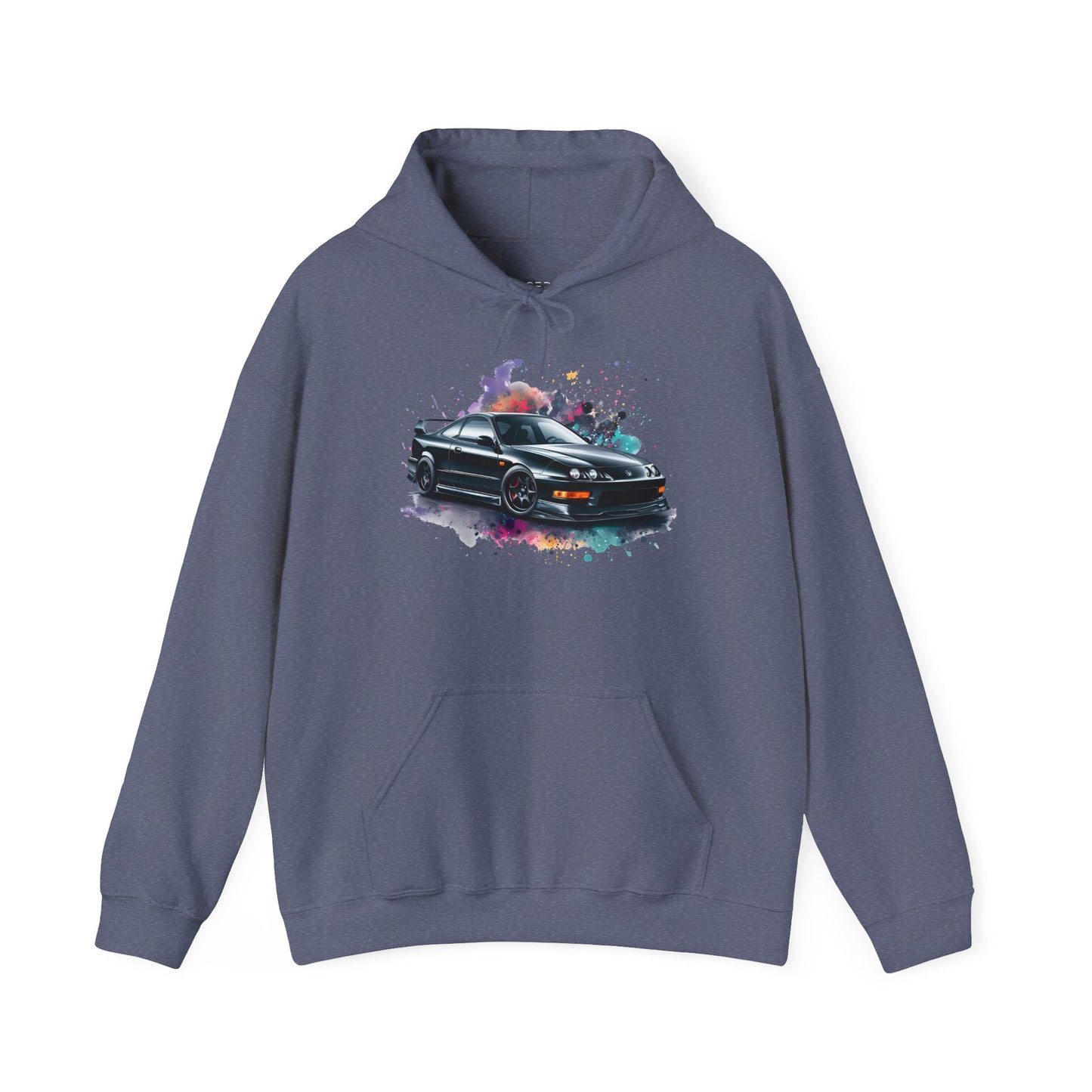 Hooded Sweatshirt - Acura Integra DC2 USDM Front Clip, Color Splash, NO DC2 LABEL