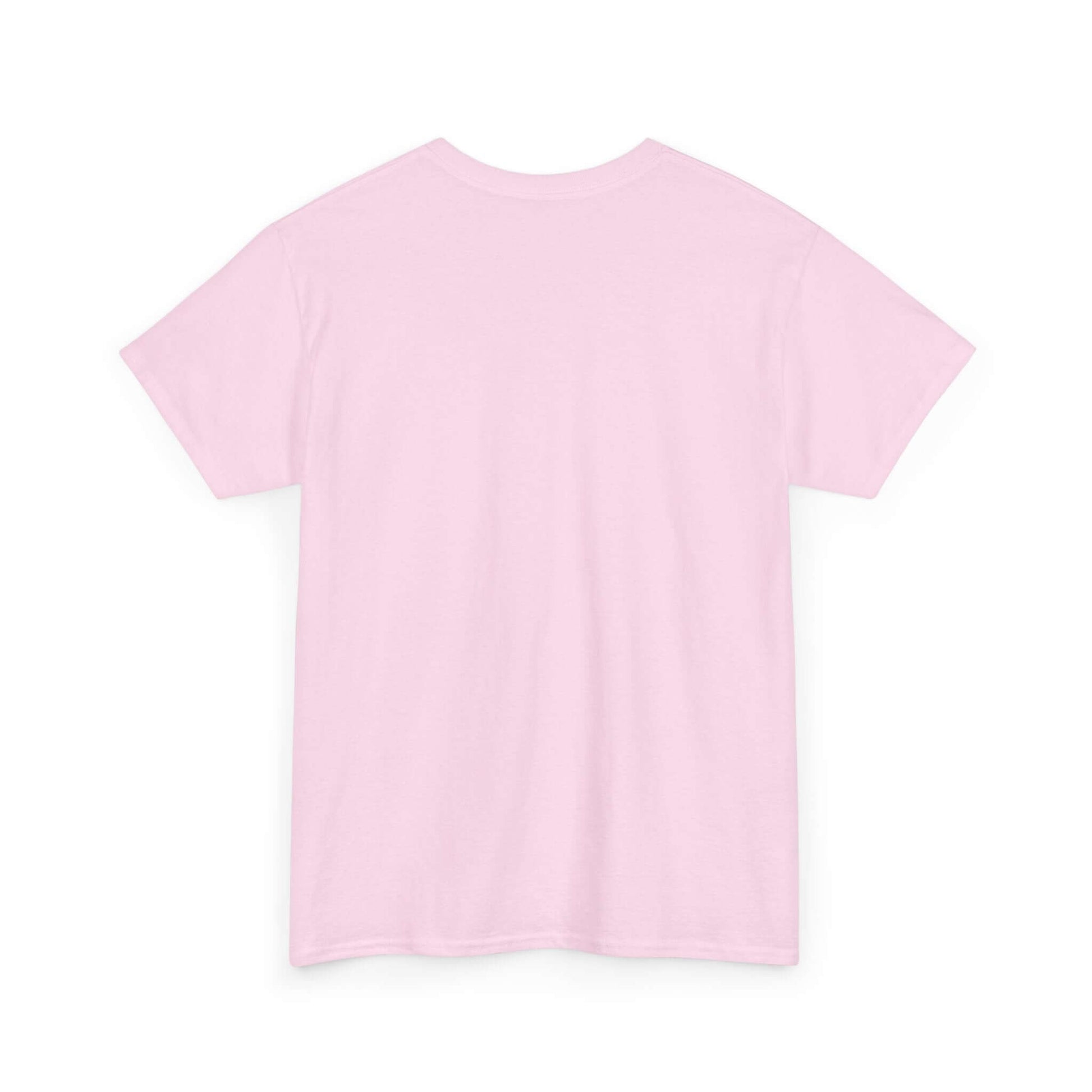 Back view of Cupid's Favorite T-Shirt in soft pink, perfect for a romantic Valentine's Day celebration.