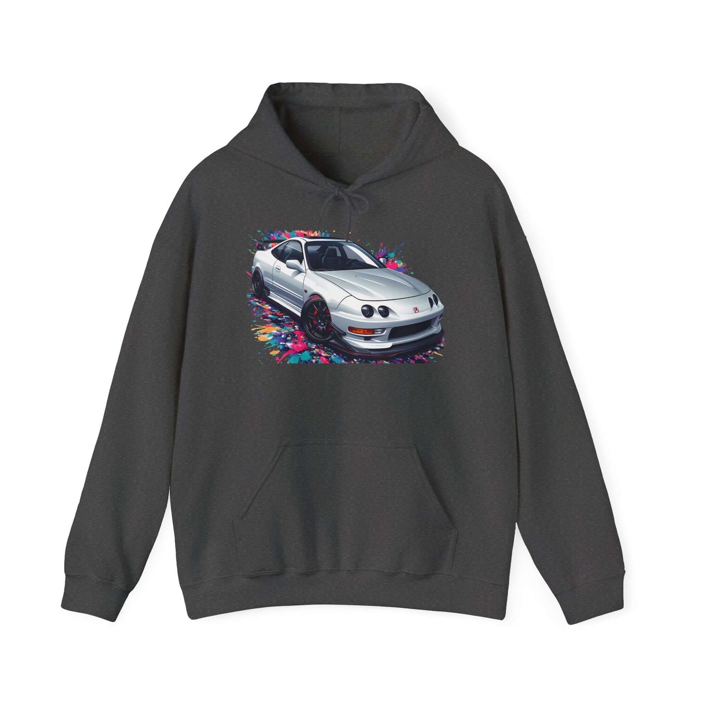 White Model Integra DC2 USDM Front Clip Hoodie for Car Enthusiasts