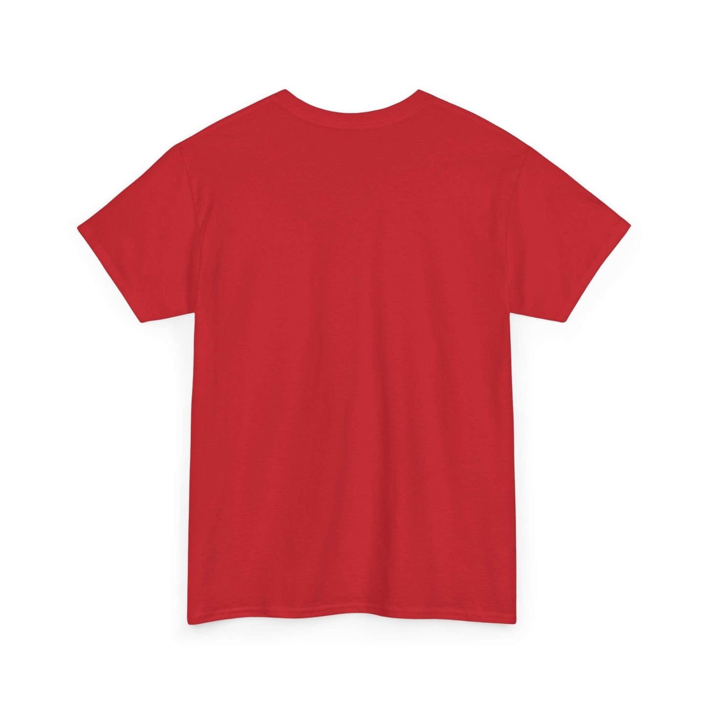 Back view of Cupid's Favorite T-Shirt in vibrant red, perfect for Valentine's Day celebrations.