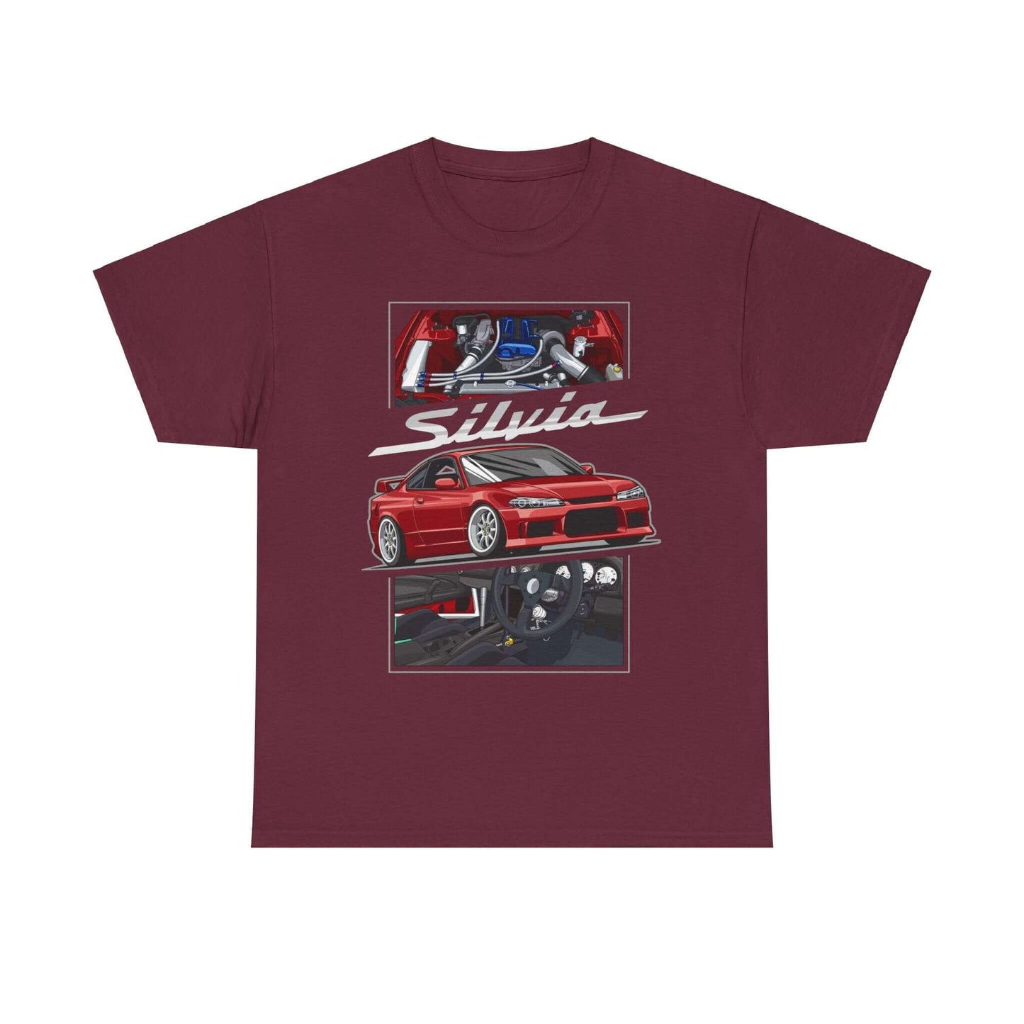 JDM Nissan Silvia Cartoon T-Shirt, Drift Car Tee, unique and stylish T-shirt from our collection.