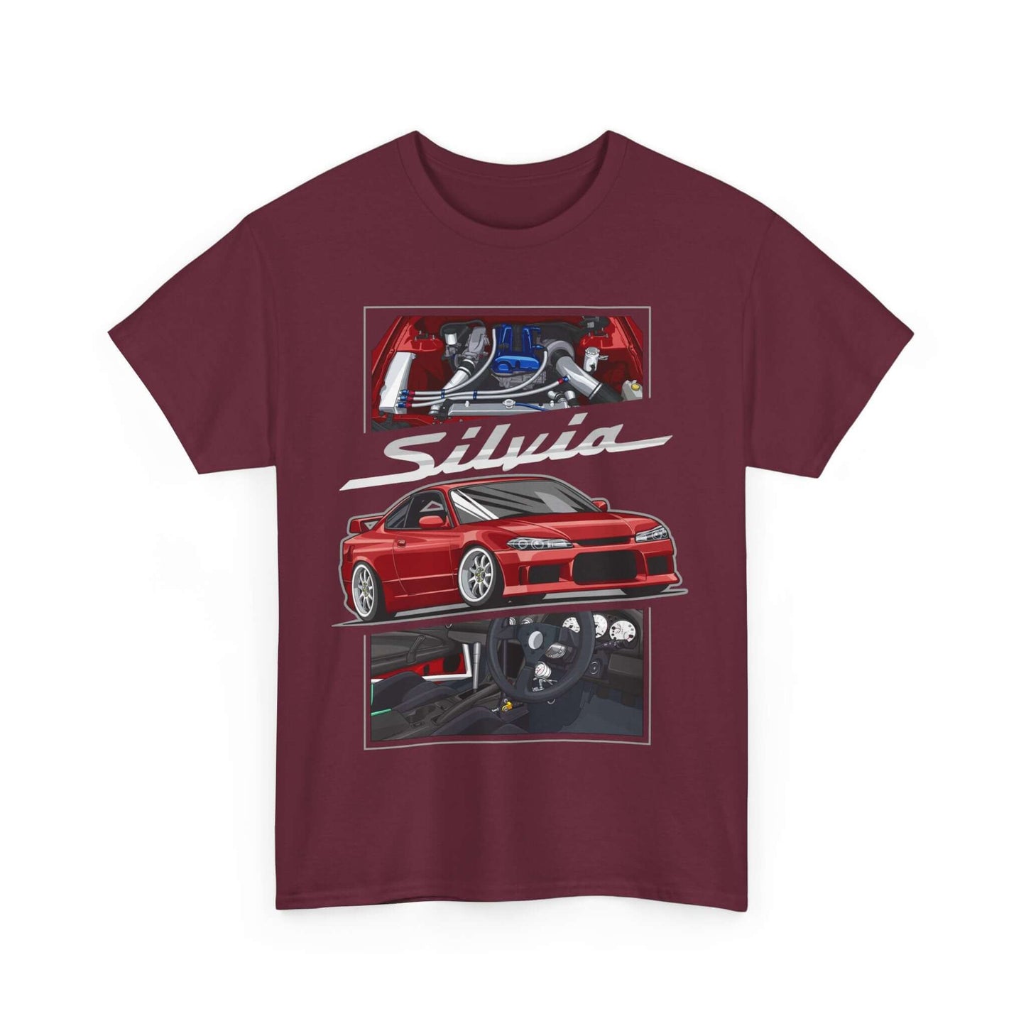 JDM Nissan Silvia Cartoon T-Shirt, Drift Car Tee, unique and stylish T-shirt from our collection.