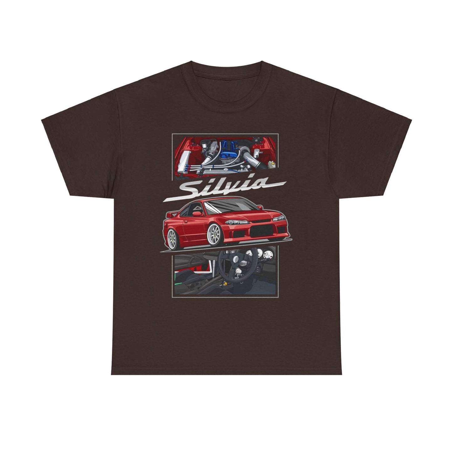 JDM Nissan Silvia Cartoon T-Shirt, Drift Car Tee, unique and stylish T-shirt from our collection.