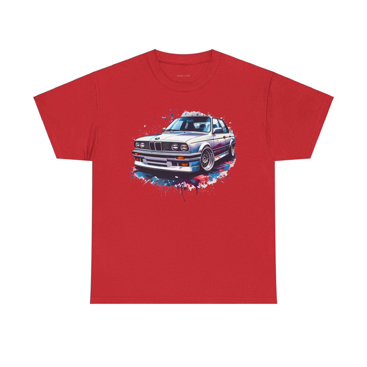 T-Shirt - Dynamic BMW Art Print, Vibrant 3 Series Illustration,