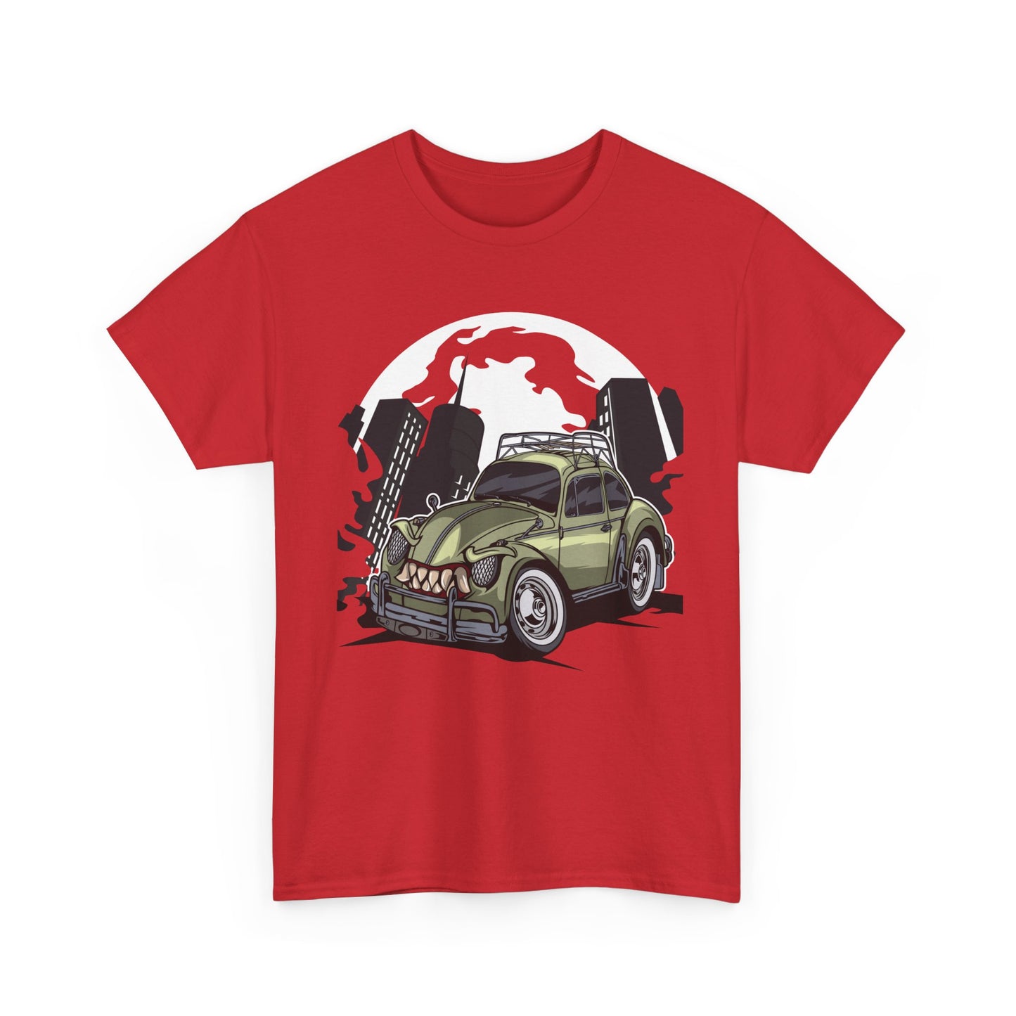 Beetle Art Unisex Tee - Vintage Car Urban Monster Retro Unique Print