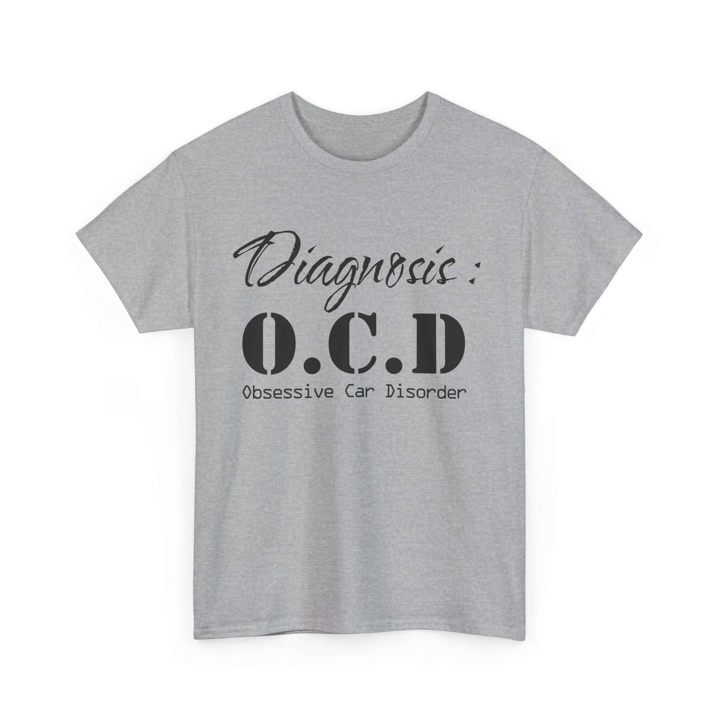 Unique Car Enthusiast T-Shirt: Show Your Love for Cars with OCD (Obsessive Car Disorder)