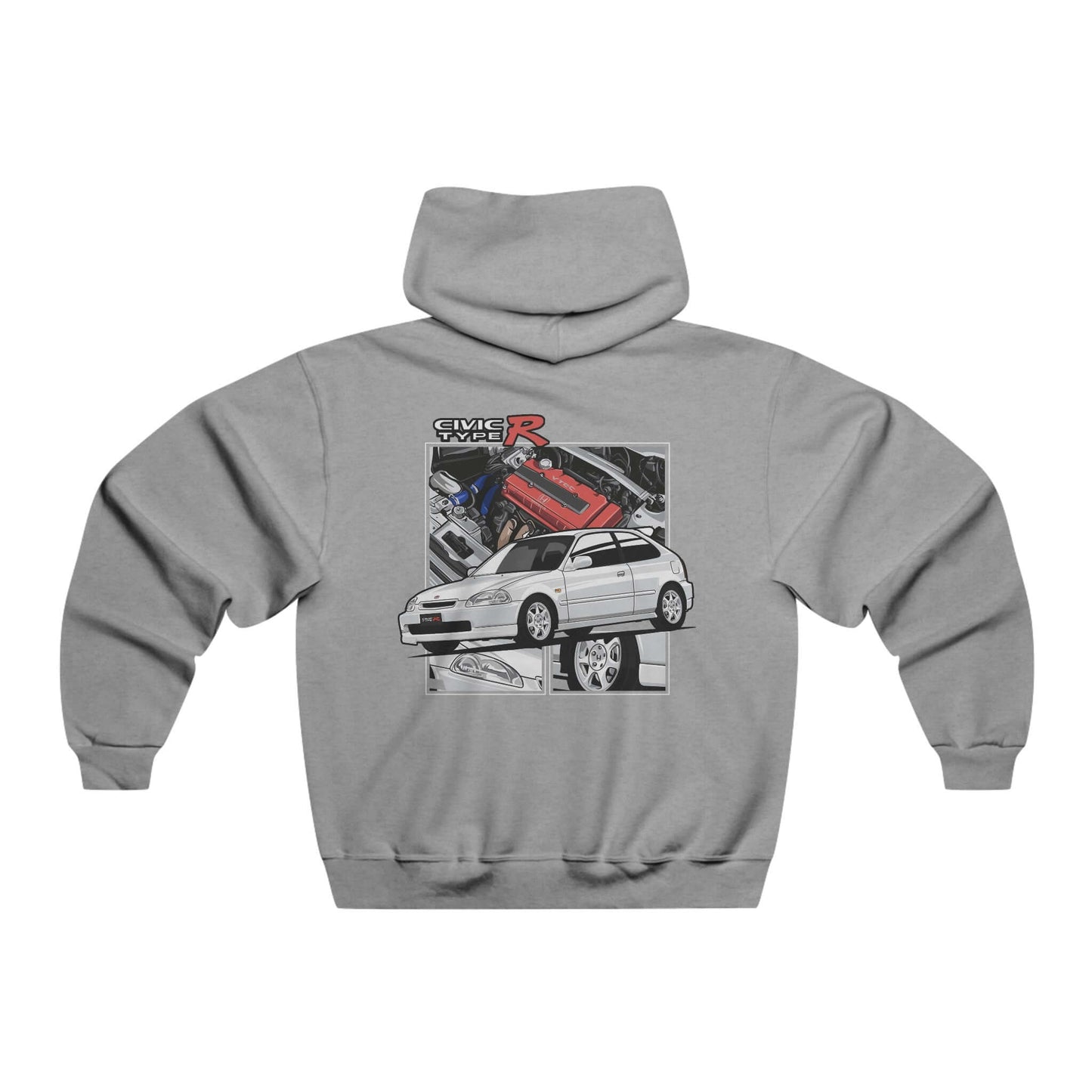 Hooded Sweatshirt - Iconic Honda Civic Type-R Design