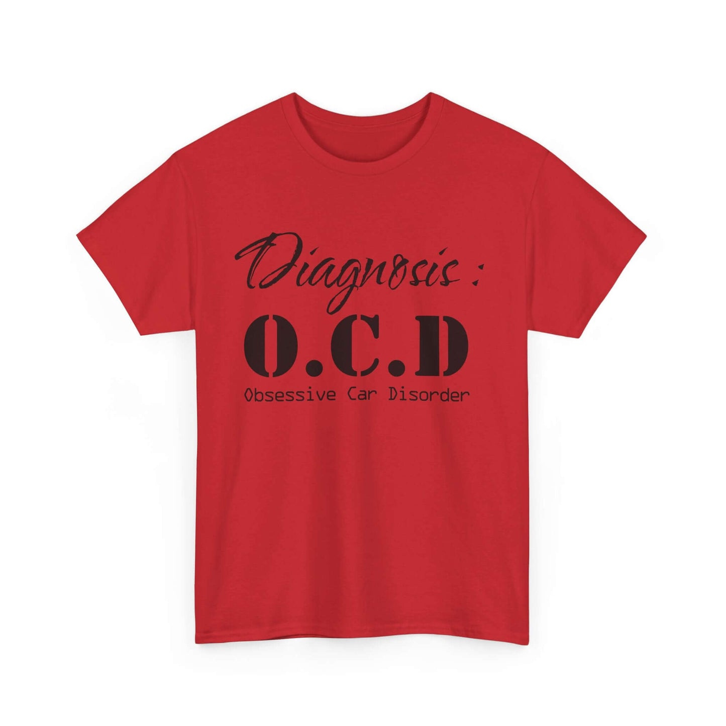 Unique Car Enthusiast T-Shirt: Show Your Love for Cars with OCD (Obsessive Car Disorder)