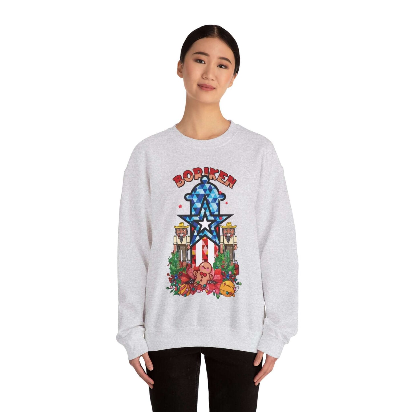 Puerto Rican Starry Night Holiday Sweater - Festive Fort Design for Cozy Celebrations!