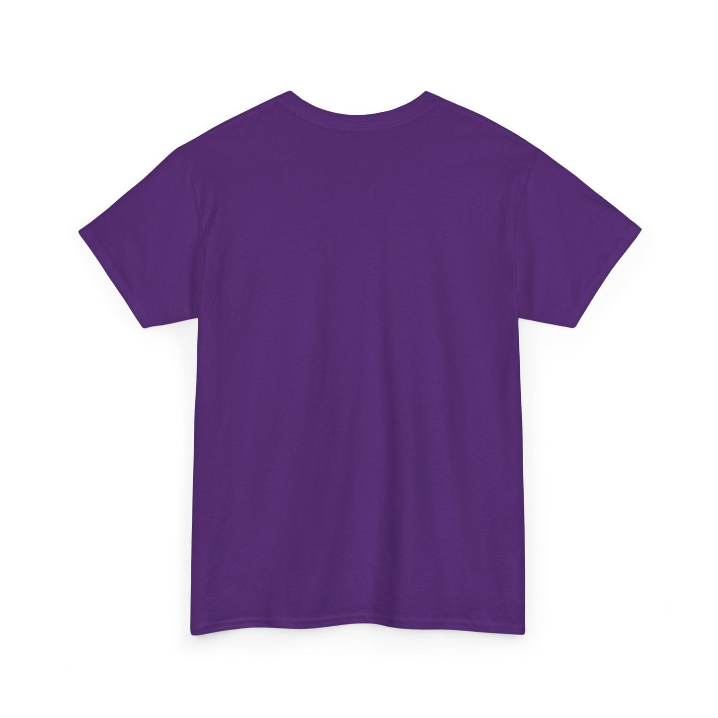 Back view of a cozy purple Christmas Book Lover tee for holiday celebrations. Perfect for book enthusiasts.