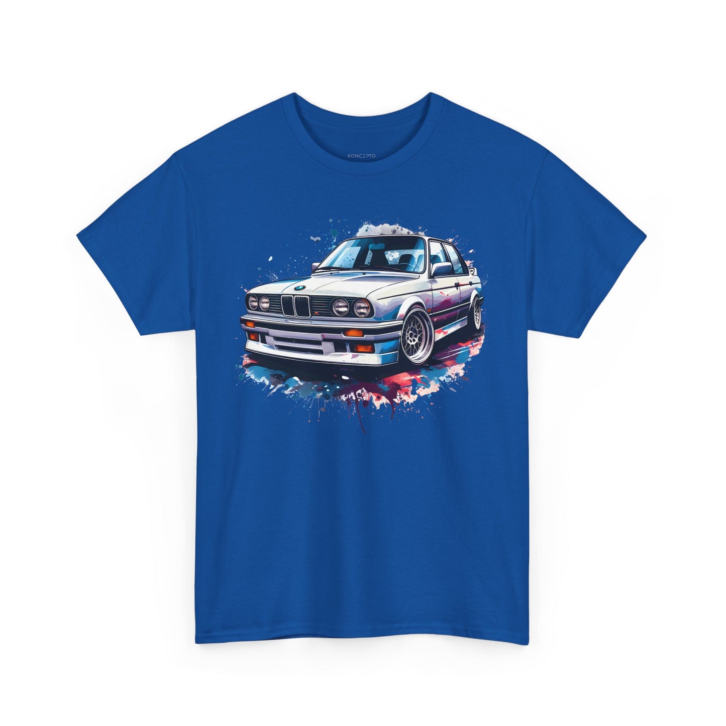 T-Shirt - Dynamic BMW Art Print, Vibrant 3 Series Illustration,