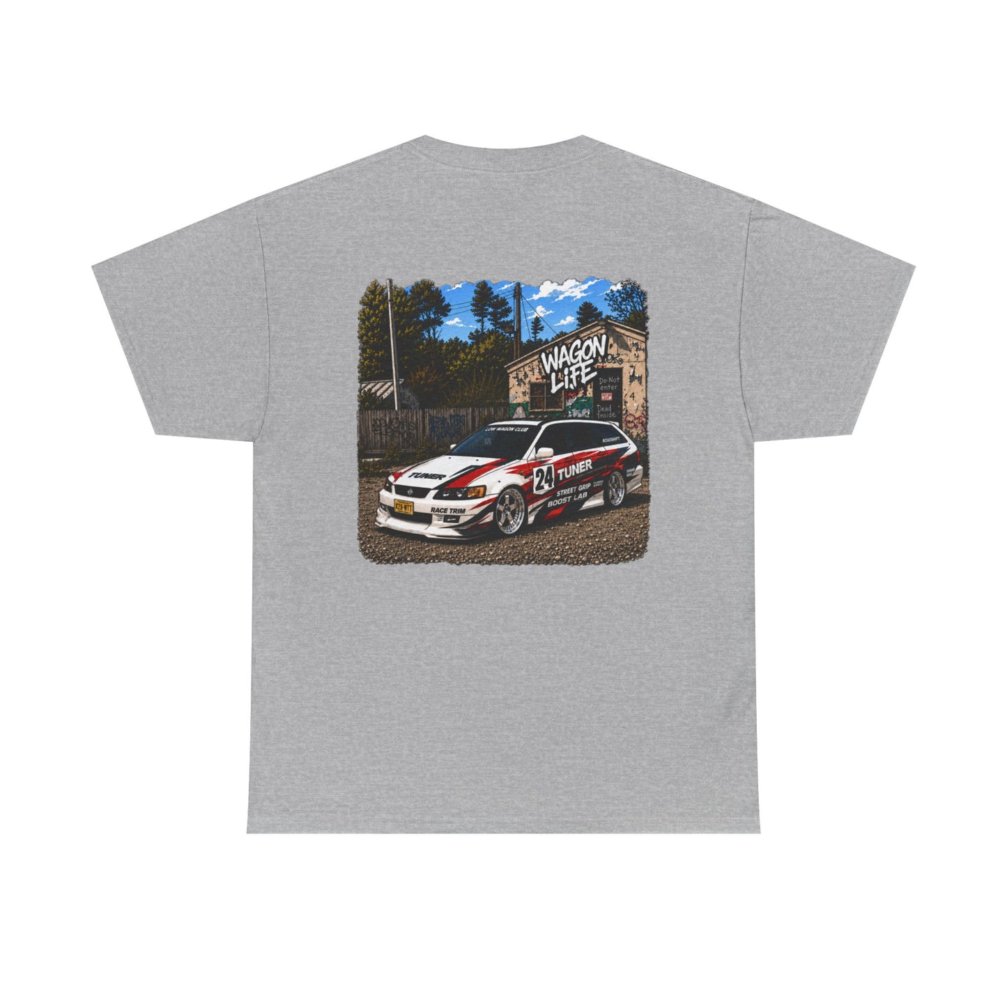 Wagon Life Shirt, AWD Wagon Graphic Tee, Import Car Shirt, JDM Inspired Streetwear, Tuner Wagon Car Meet Tee