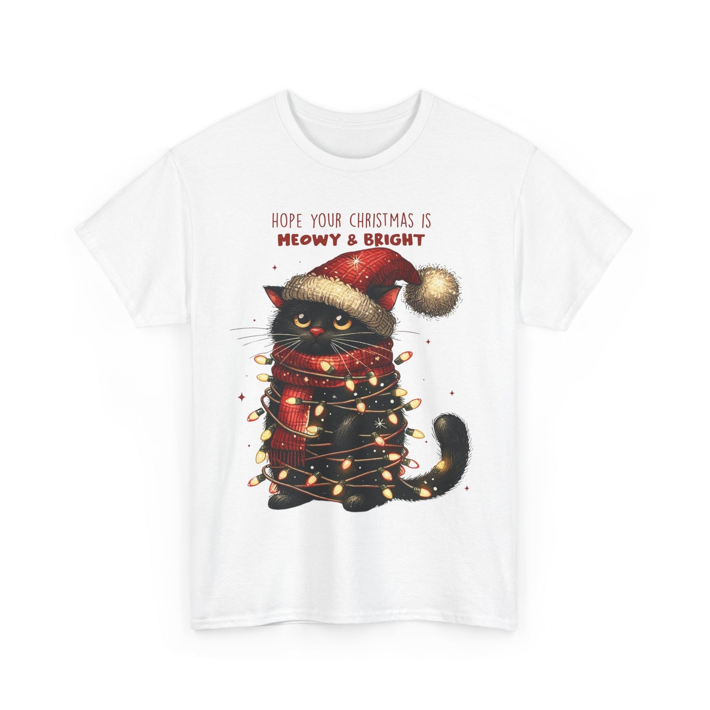 Hope Your Christmas is Meowy & Bright - Cute Cat Holiday Greeting